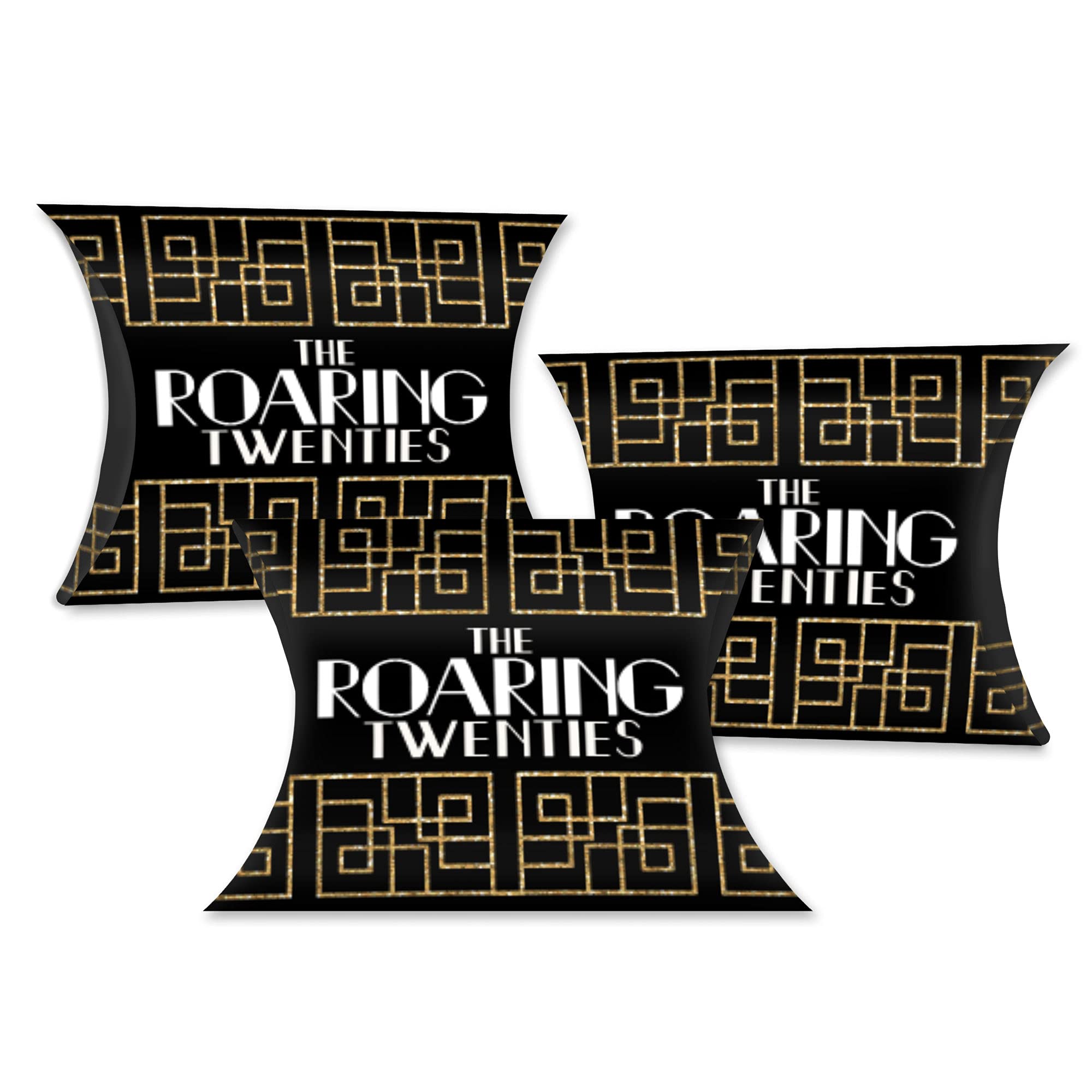Roaring 20s Gift Boxes - 1920s Art Deco Jazz Party Favors (Set of 20) for Weddings & Events