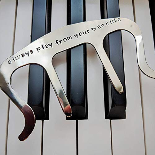 Custom Metal Music Book Clip & Page Holder - Perfect for Sheet Music, Books, and Reading - Durable & Adjustable for Musicians, Students, and Book Lovers