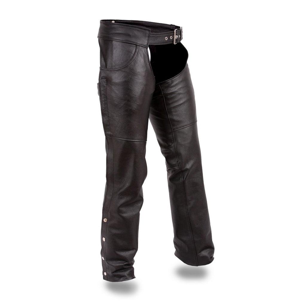 Eagle Rally Chaps Tall - Durable Leather Motorcycle Chaps for Men & Women - Perfect for Riding, Racing & Outdoor Adventures