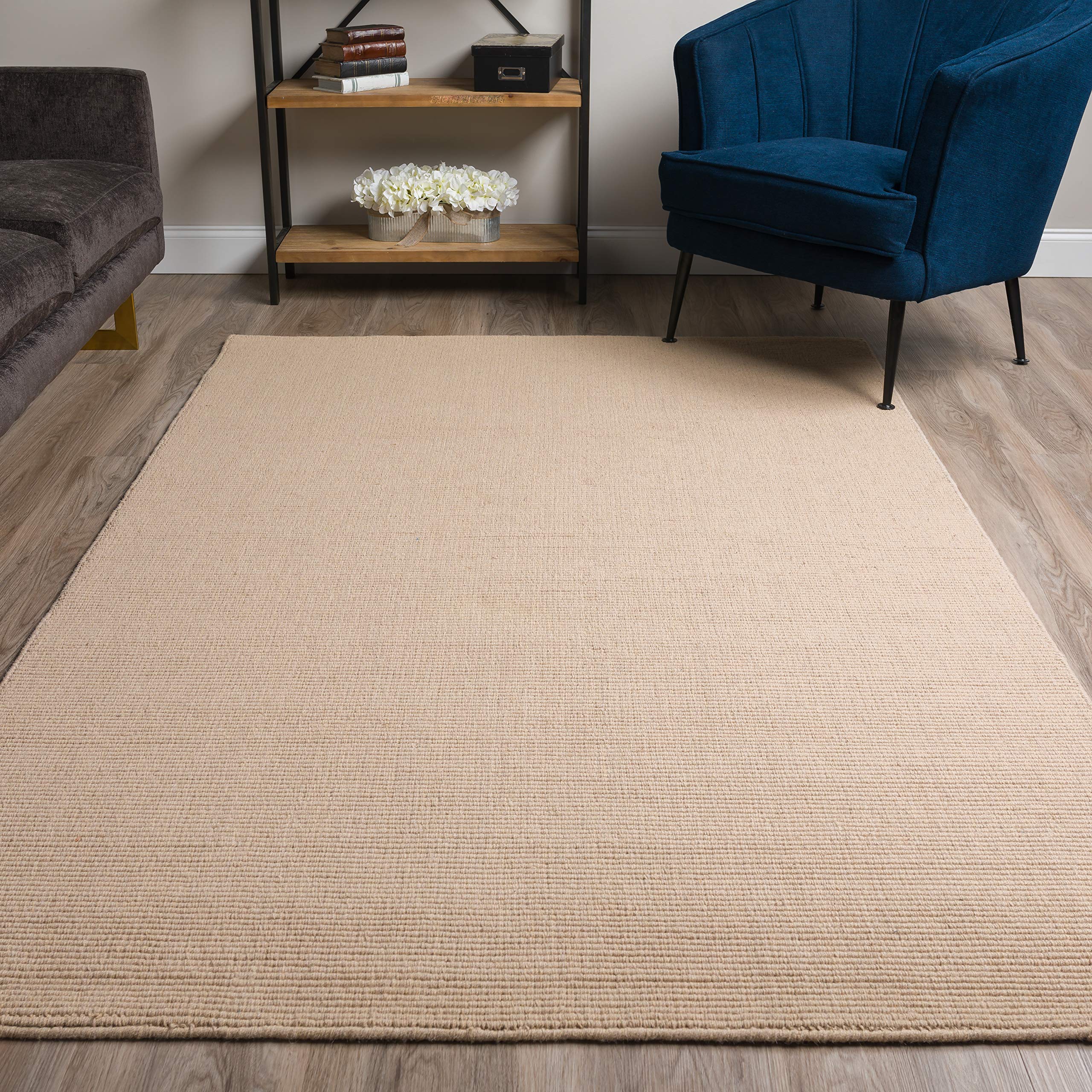 Addison Rugs Jaxon Area Rug 3.6x5.6 Feet Coastal Blue Washable Indoor Outdoor Rug for Living Room Bedroom Patio Beach House Decor