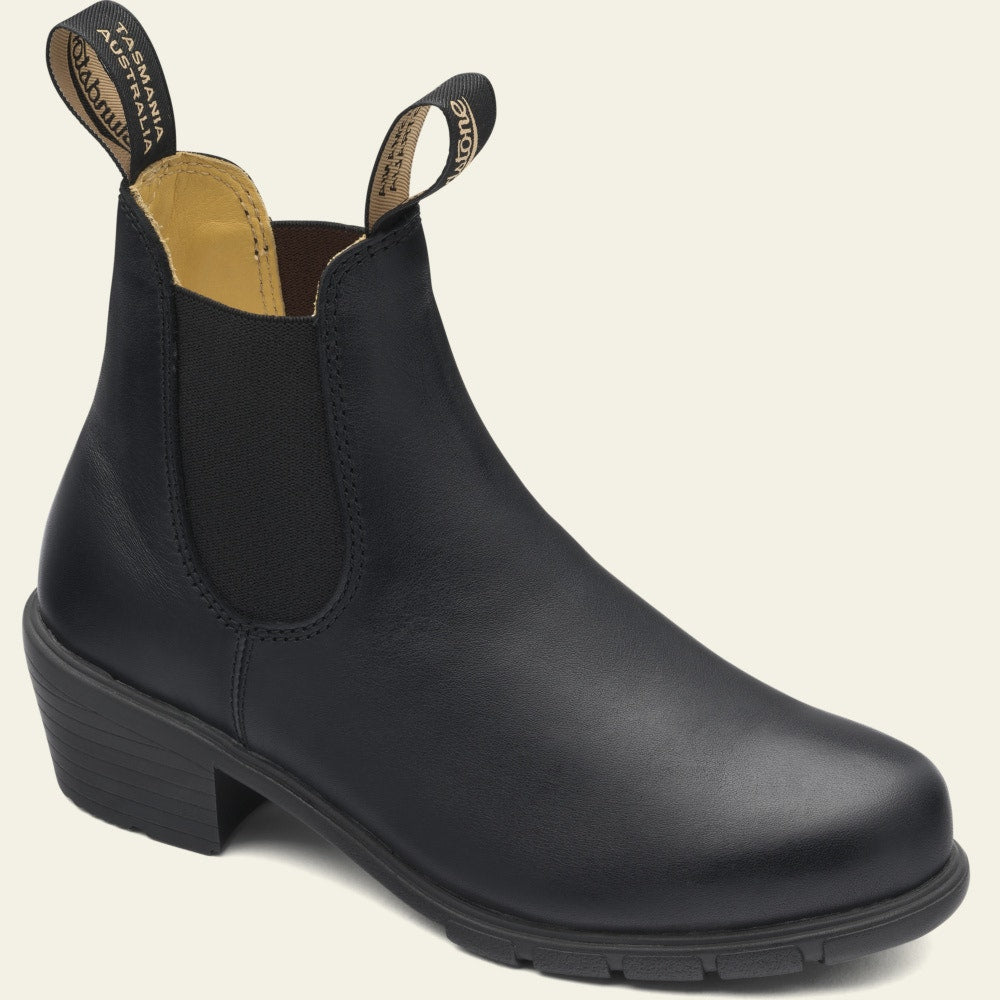 Blundstone Women's 1671 Chelsea Boots - Black Leather Ankle Boots with Heel for Casual Wear & Outdoor Activities