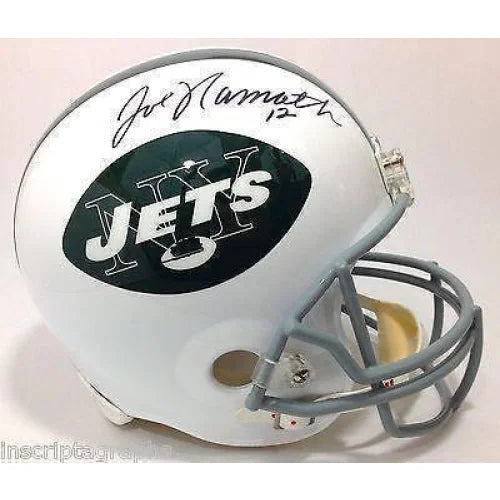 Joe Namath Autographed New York Jets Helmet with JSA COA - Broadway Joe 1969 Signed Collectible - Perfect for Sports Memorabilia Displays & Fan Cave Decor