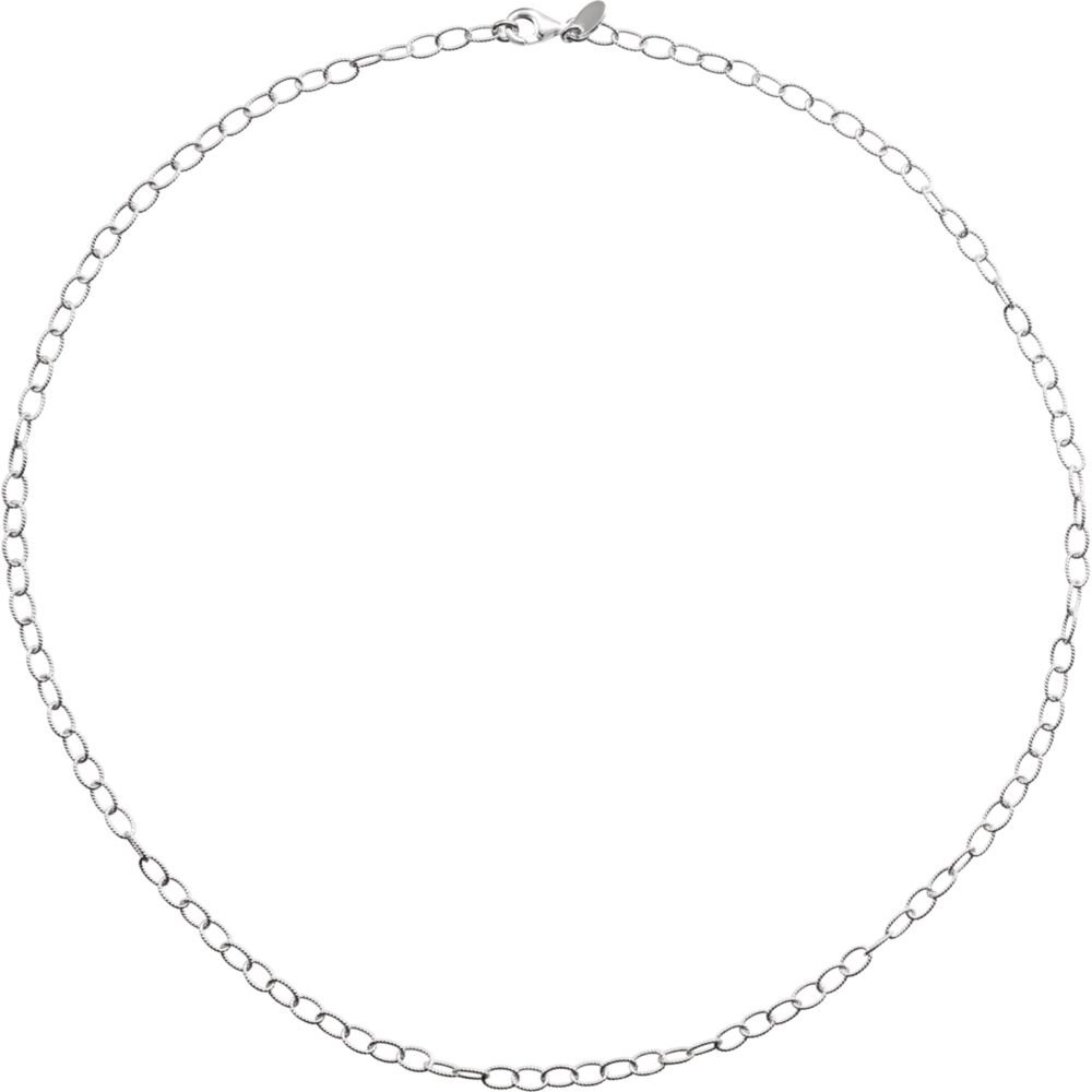925 Stamped Sterling Silver 3.5mm Knurled Cable Chain Necklace - Dainty Jewelry for Women, Men, Gift for Her/Him - Perfect for Layering, Everyday Wear & Special Occasions