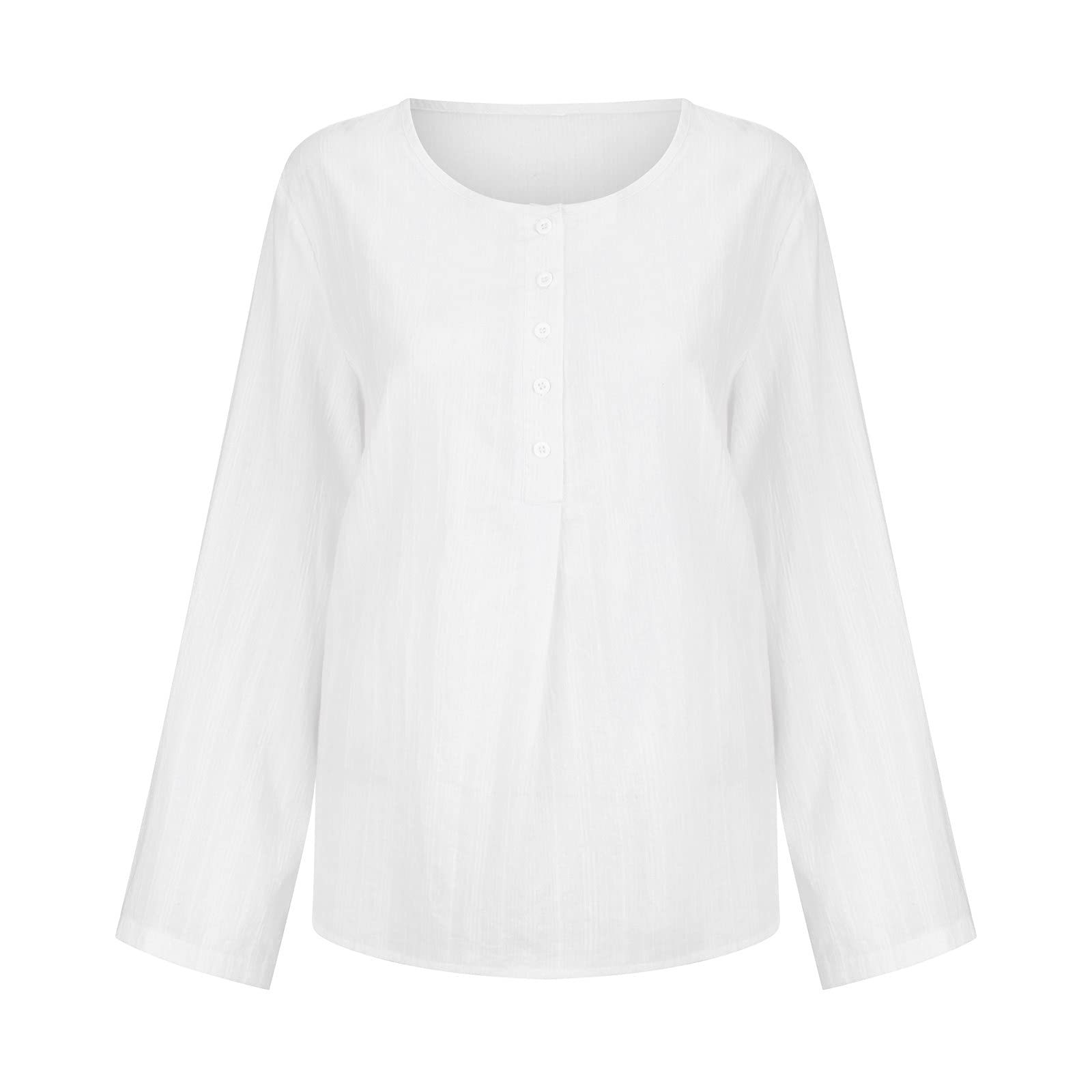 Women's Loose Linen Sweater Set with Long Sleeves & Buttoned Cardigan - Casual Ruffle Top & Cotton Knitwear for Everyday Wear, Office & Date Nights