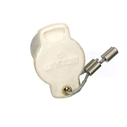 Leviton 16 Series Safety Caps & Lanyards - Electrical Outlet Protectors for Childproofing & Industrial Safety | Ideal for Homes, Offices & Construction Sites
