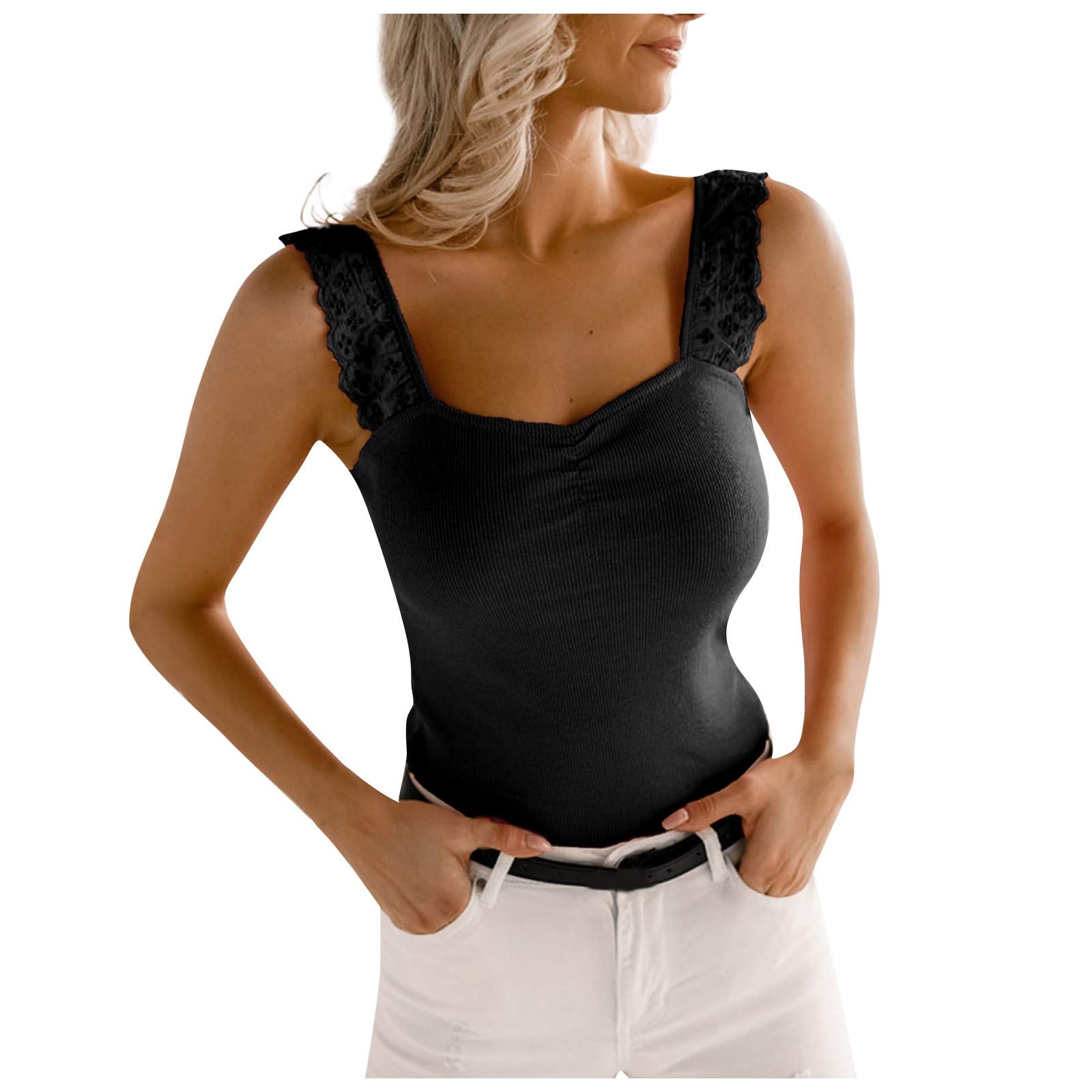Women's Summer Tank Tops - Breathable Comfortable Sleeveless Blouse for Casual Wear, Beach & Outdoor Activities