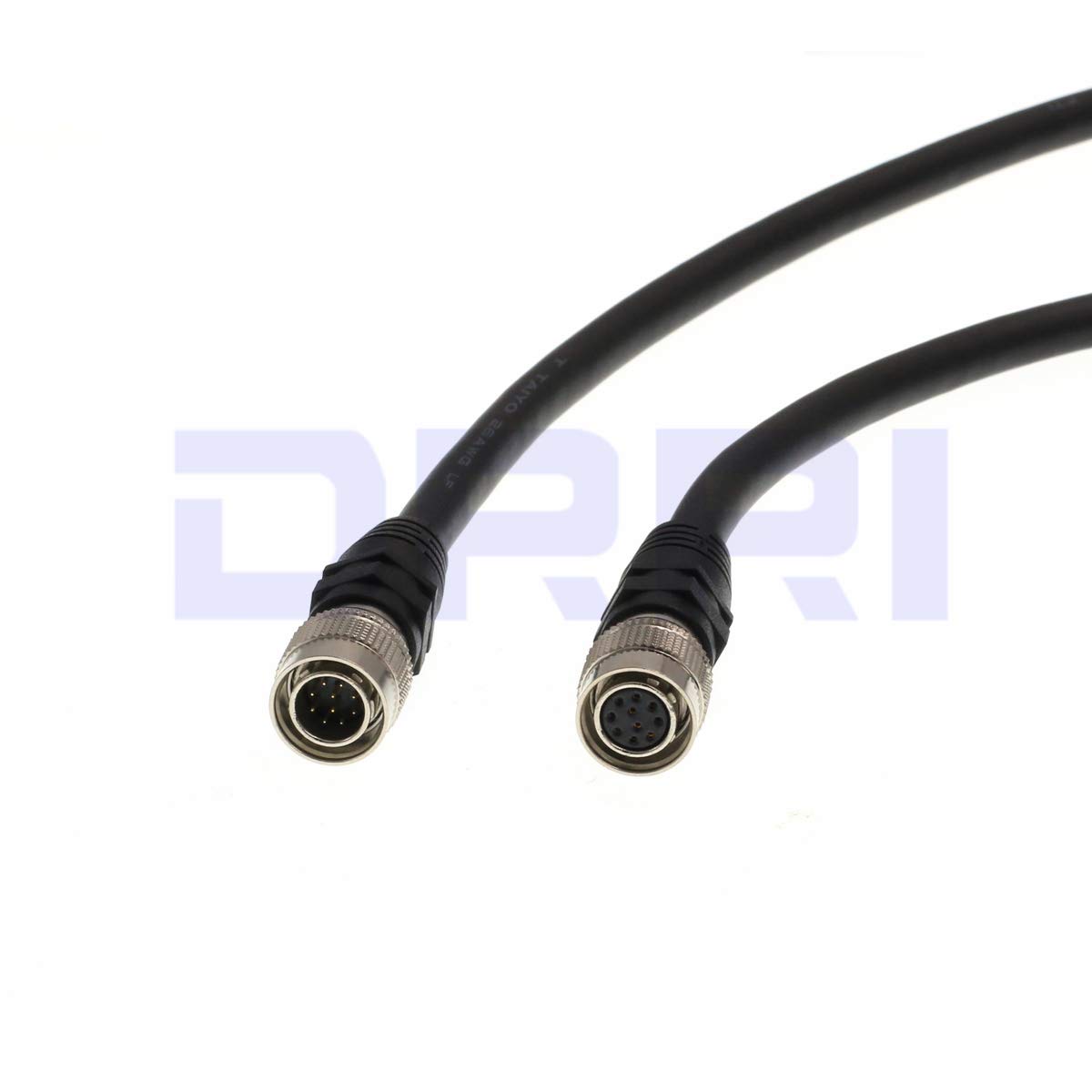 DRRI High Flex Hirose 10Pin Male to 10Pin Female RCP OCP ROP Remote Control Panel Cable - Compatible with Panasonic Cameras & CCU - Perfect for Studio, Broadcast & Field Production