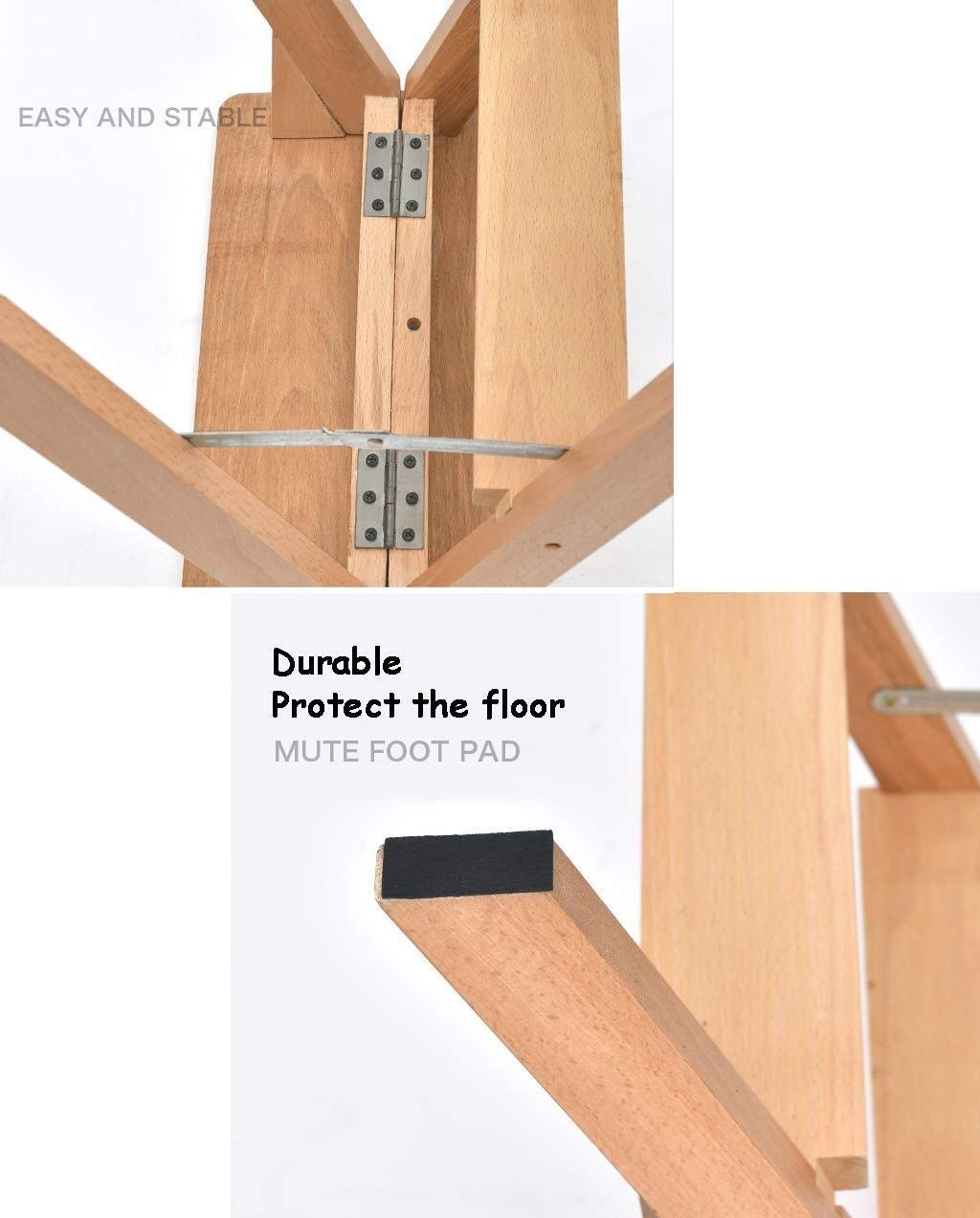 3-Step Foldable Ladder Stool for Home - Non-Slip Wide Padded Step Stool for Indoor Use, Kitchen, Bathroom & Closet Organization