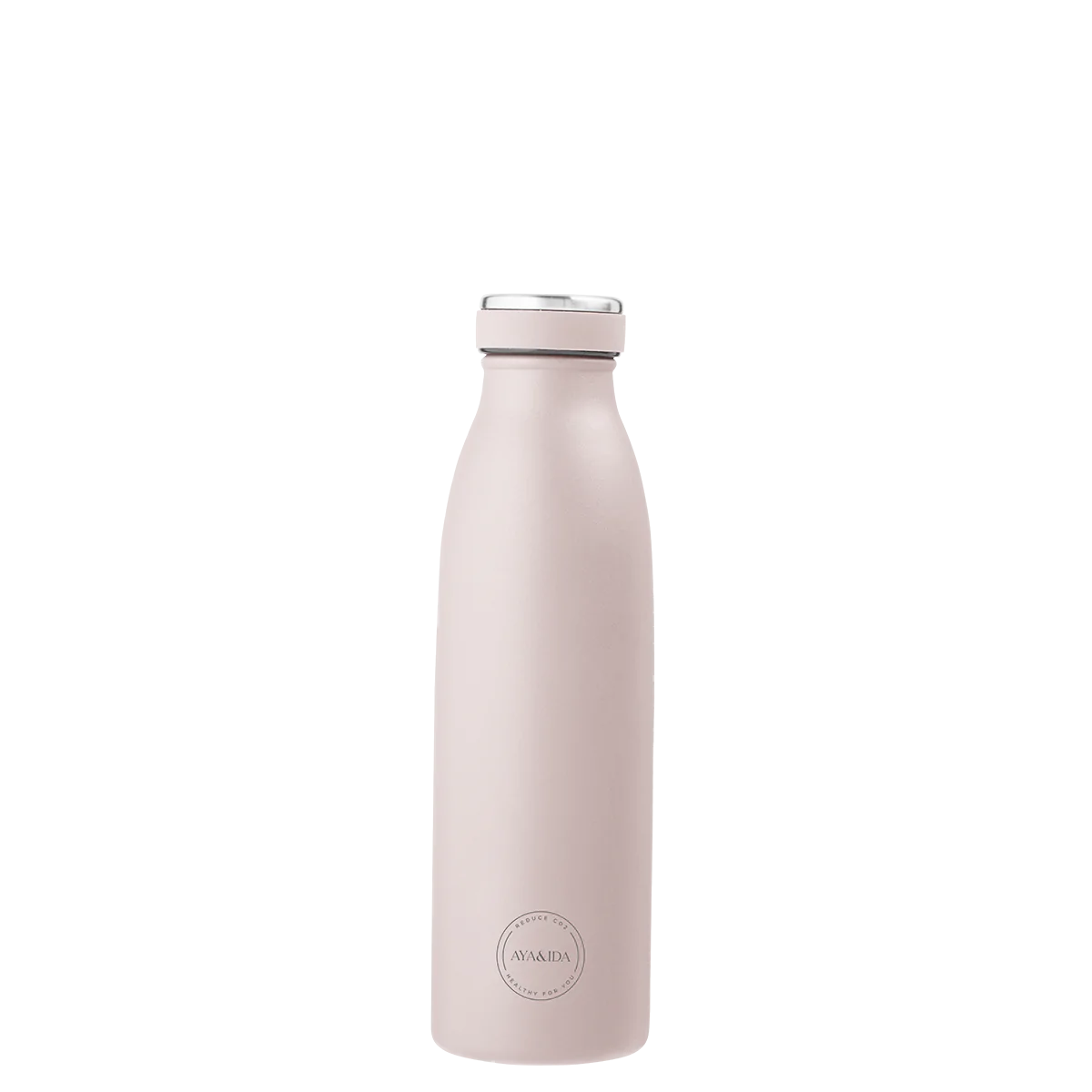 AYA&IDA 500ML Insulated Water Bottle - Soft Rose, Leak-Proof & BPA-Free, Perfect for Gym, Hiking, Office & Travel