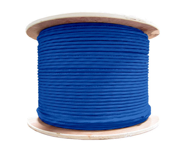 CAT6 Plenum Bulk Ethernet Cable 1000FT - Shielded CMP, Solid Copper 23 AWG for High-Speed Networking in Offices, Data Centers & Smart Homes