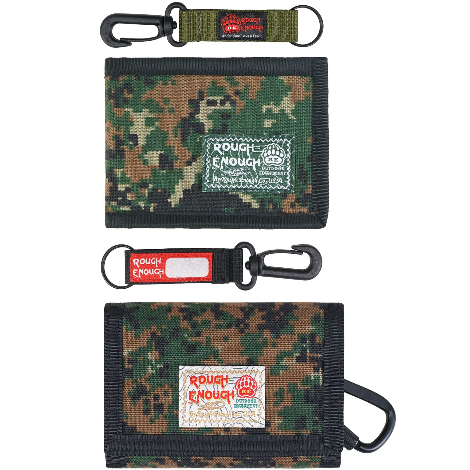 Camo Kids Wallets for Boys with Keychain - Durable & Stylish for Teens & Men