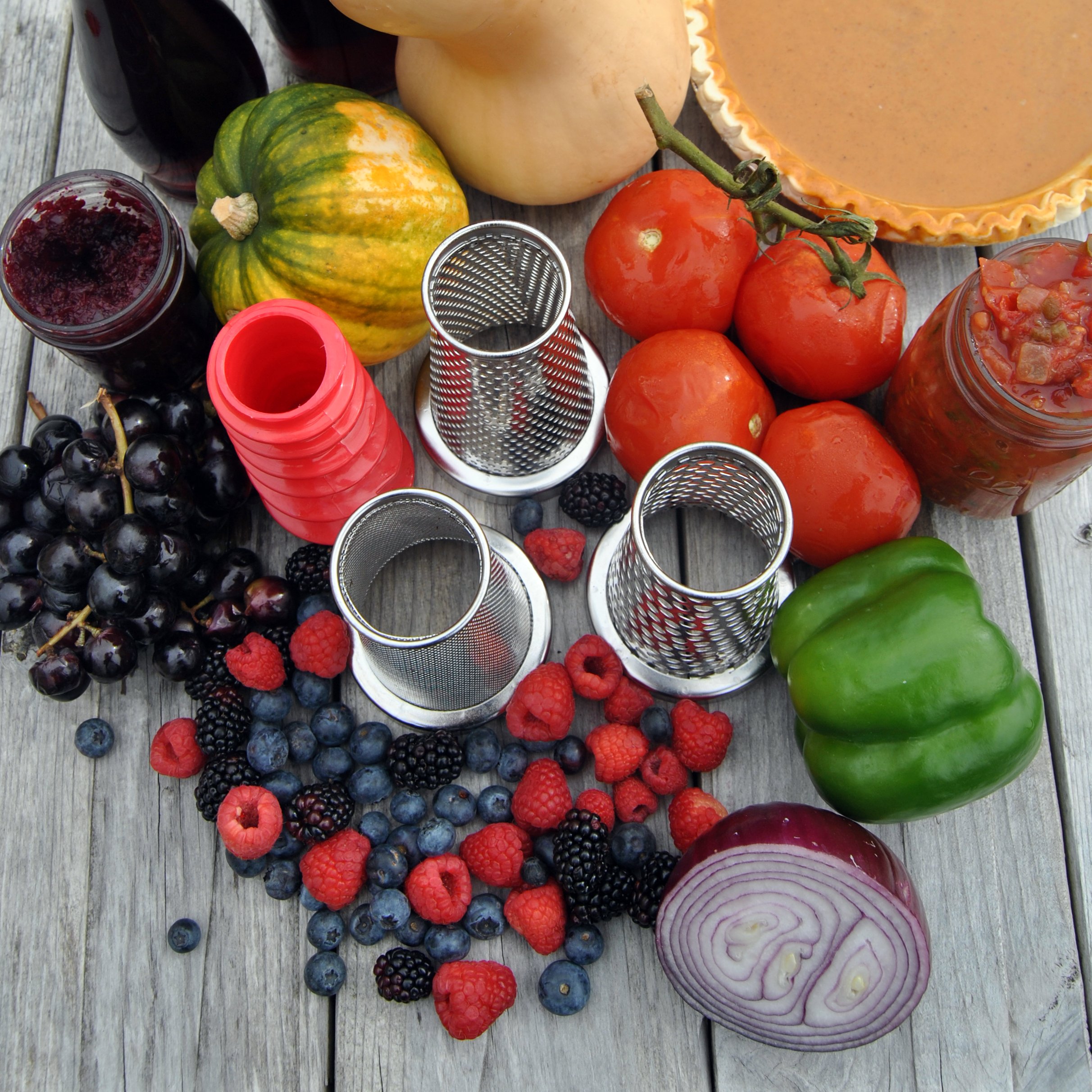 Weston 4-Piece Tomato Press & Sauce Maker Accessory Kit - Stainless Steel - Perfect for Homemade Pasta Sauce, Canning & Italian Cooking