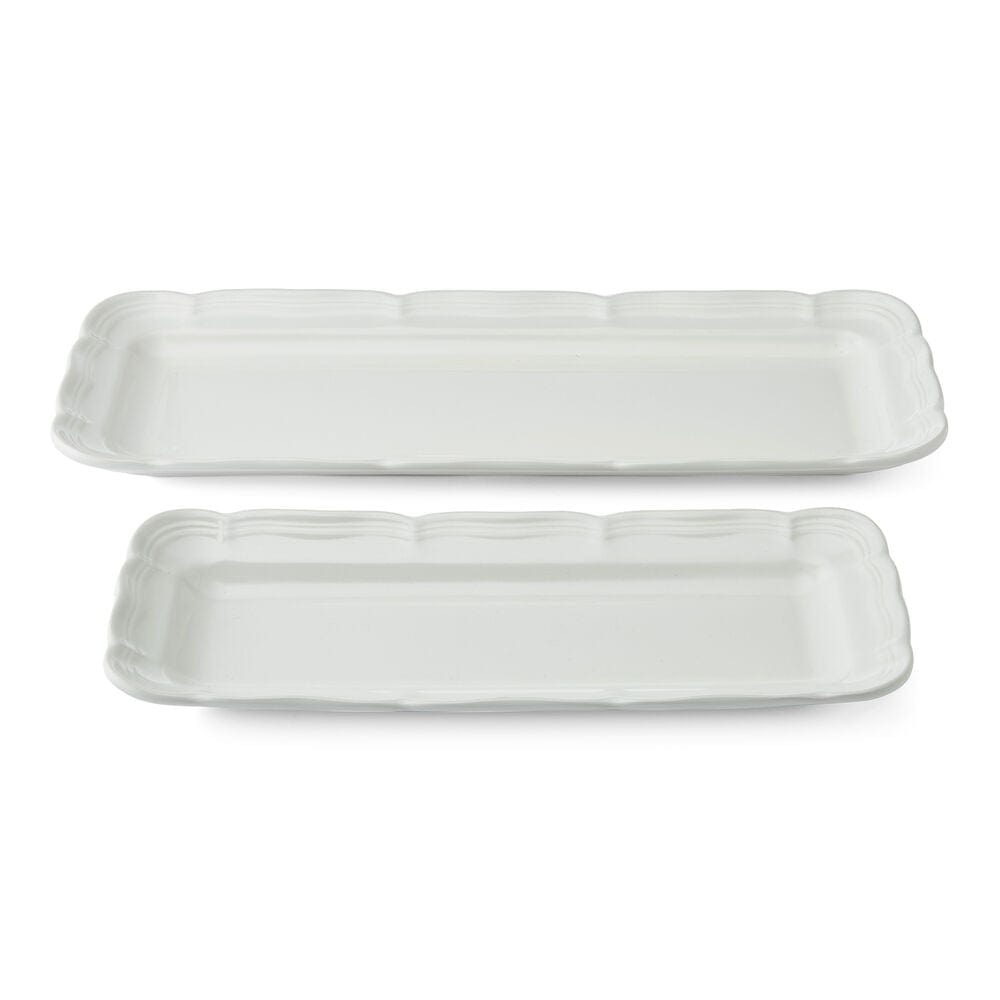 French Countryside® 50th Anniversary Set of 2 Wooden Bread Trays - Rustic Serving Boards for Bread, Cheese & Charcuterie - Perfect for Farmhouse Dining & Entertaining