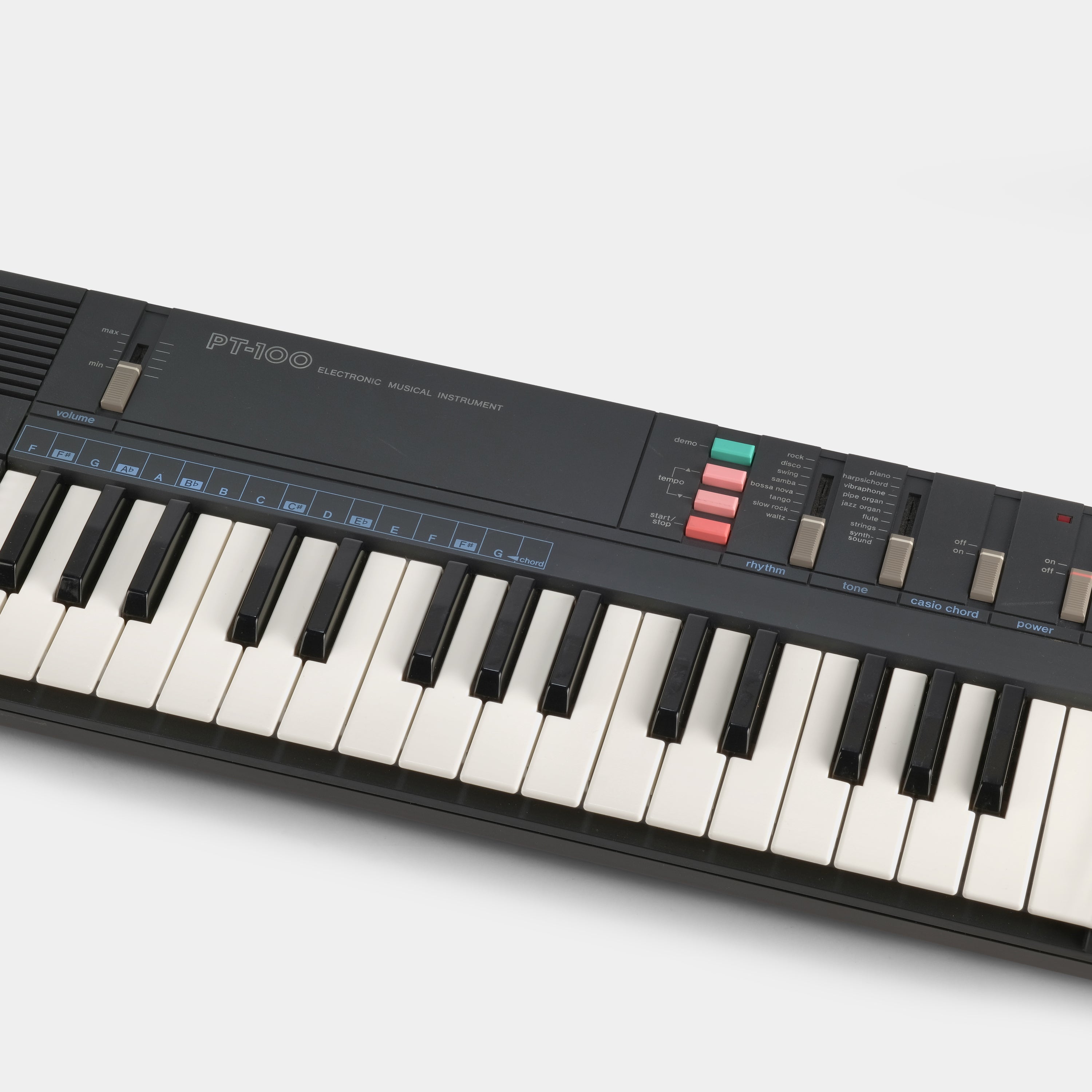 Casio PT-100 61-Key Portable Synthesizer Keyboard with Built-in Speakers - Perfect for Beginners, Home Practice & Live Performances
