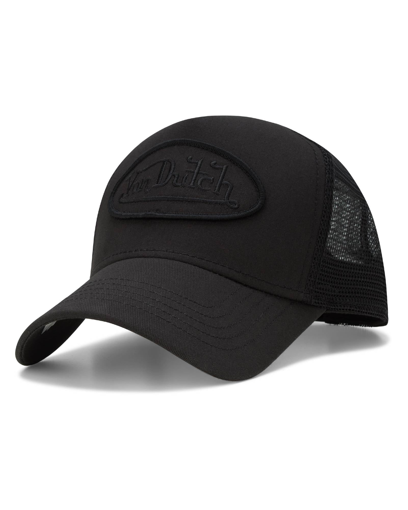 Von Dutch Classic Trucker Hat for Men & Women - Retro Adjustable Snapback Cap with Breathable Mesh Back & Curved Bill - Perfect for Outdoor Activities, Sports, and Casual Wear