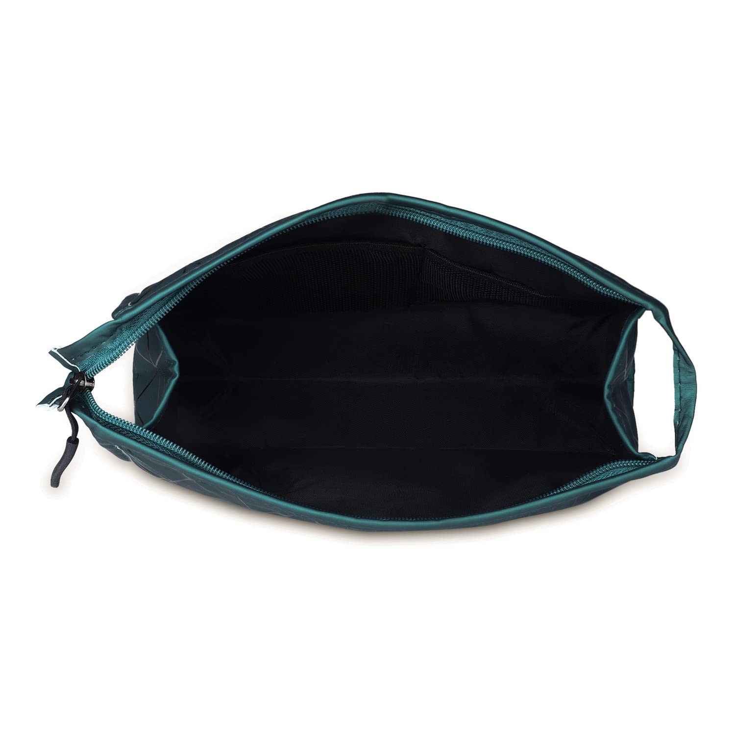 **Ayaha PU Diamond Print Makeup Bag for Women - Waterproof Cosmetic Pouch for Travel, Gym & Daily Use - Stylish Makeup Organizer for Brushes & Accessories (Green)**