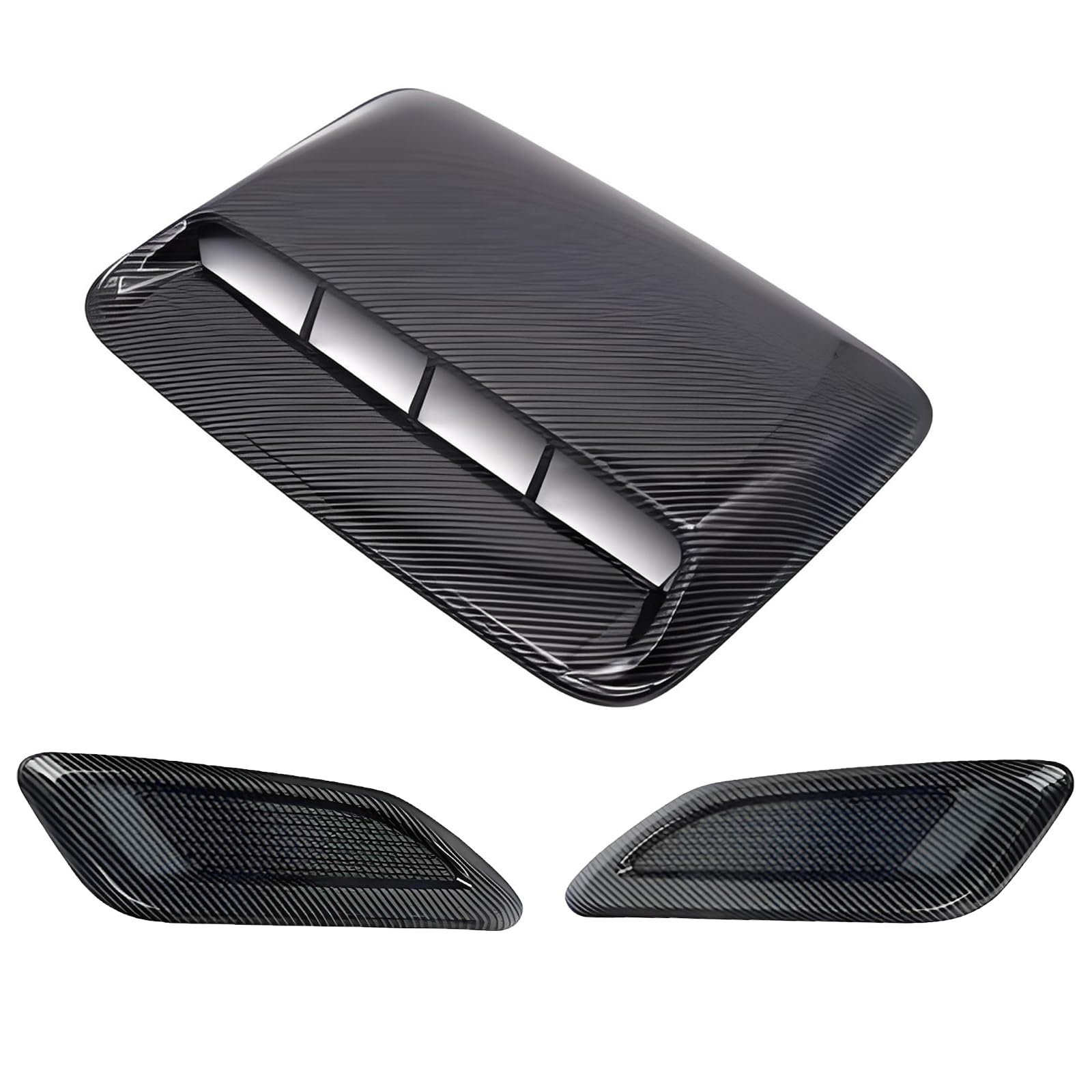 Carbon Fiber Car Hood Air Vent Cover - Universal Fit for Performance & Style - Upgrade Your Vehicle's Look & Airflow for Racing & Custom Builds