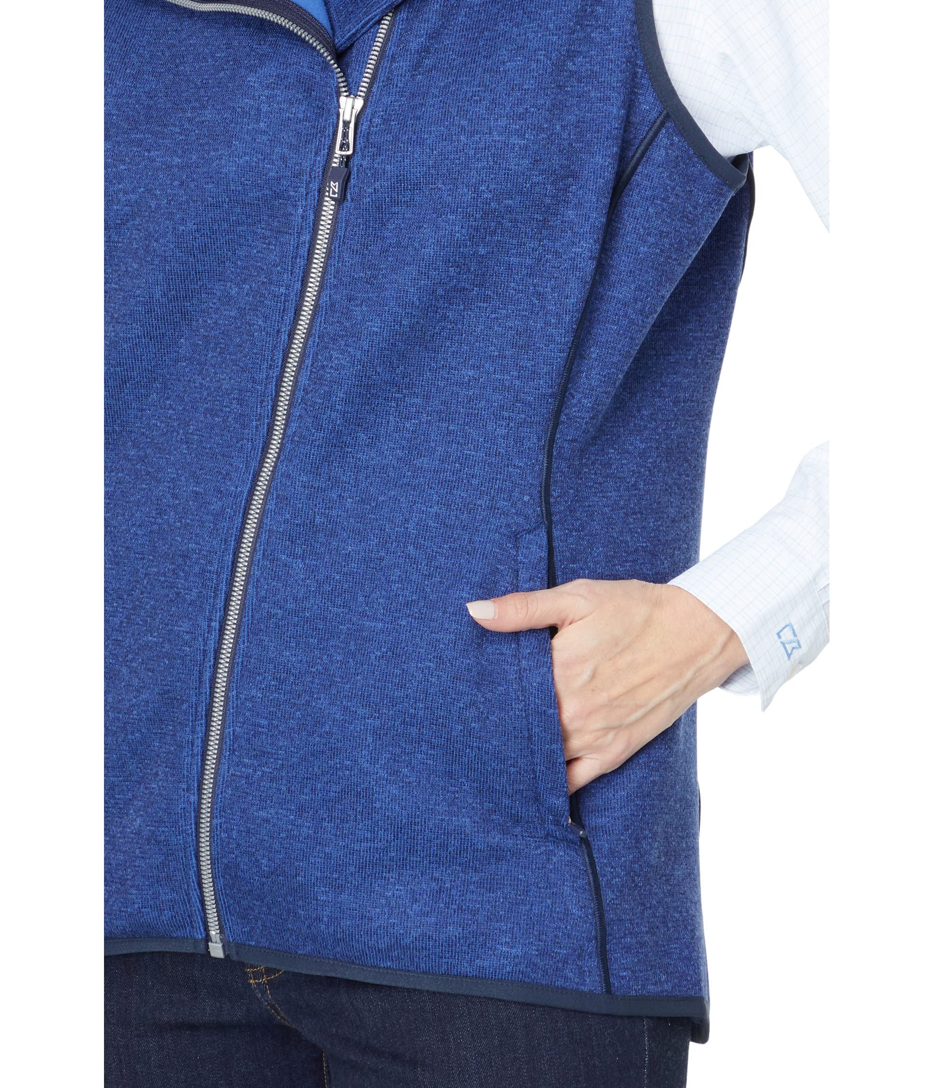 Cutter & Buck Women's Lightweight Quilted Vest - Water-Resistant Puffer Jacket for Outdoor Activities, Hiking & Casual Wear