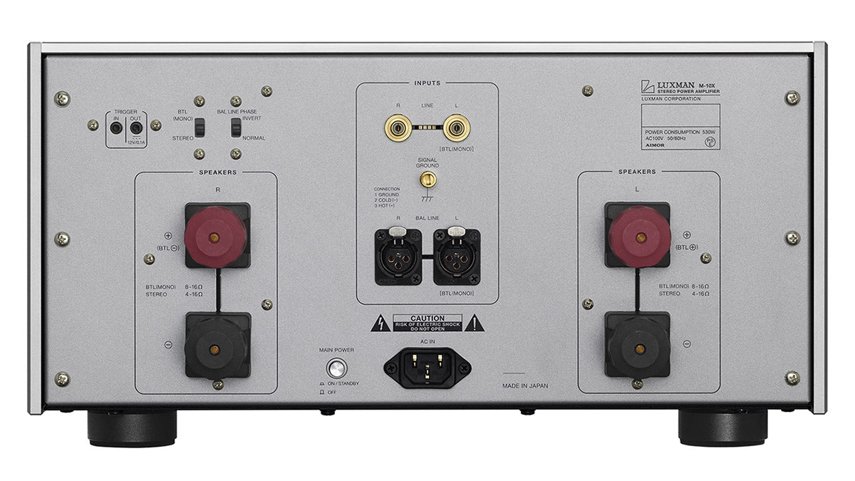 Luxman M-10X Flagship Stereo Power Amplifier - High-End Audio Equipment for Home Theater & Music Listening