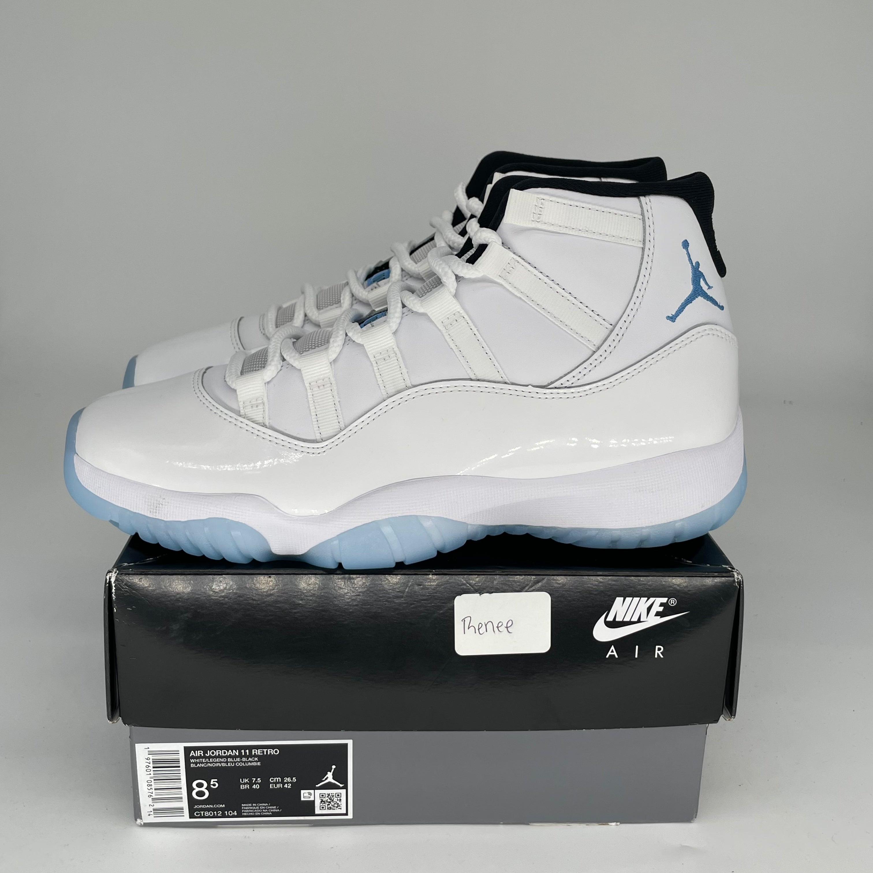 AIR JORDAN 11 Retro Legend Blue - Men's Size 8.5/Women's Size 10 - Style CT8012 104 - Perfect for Basketball Games & Sneaker Collectors