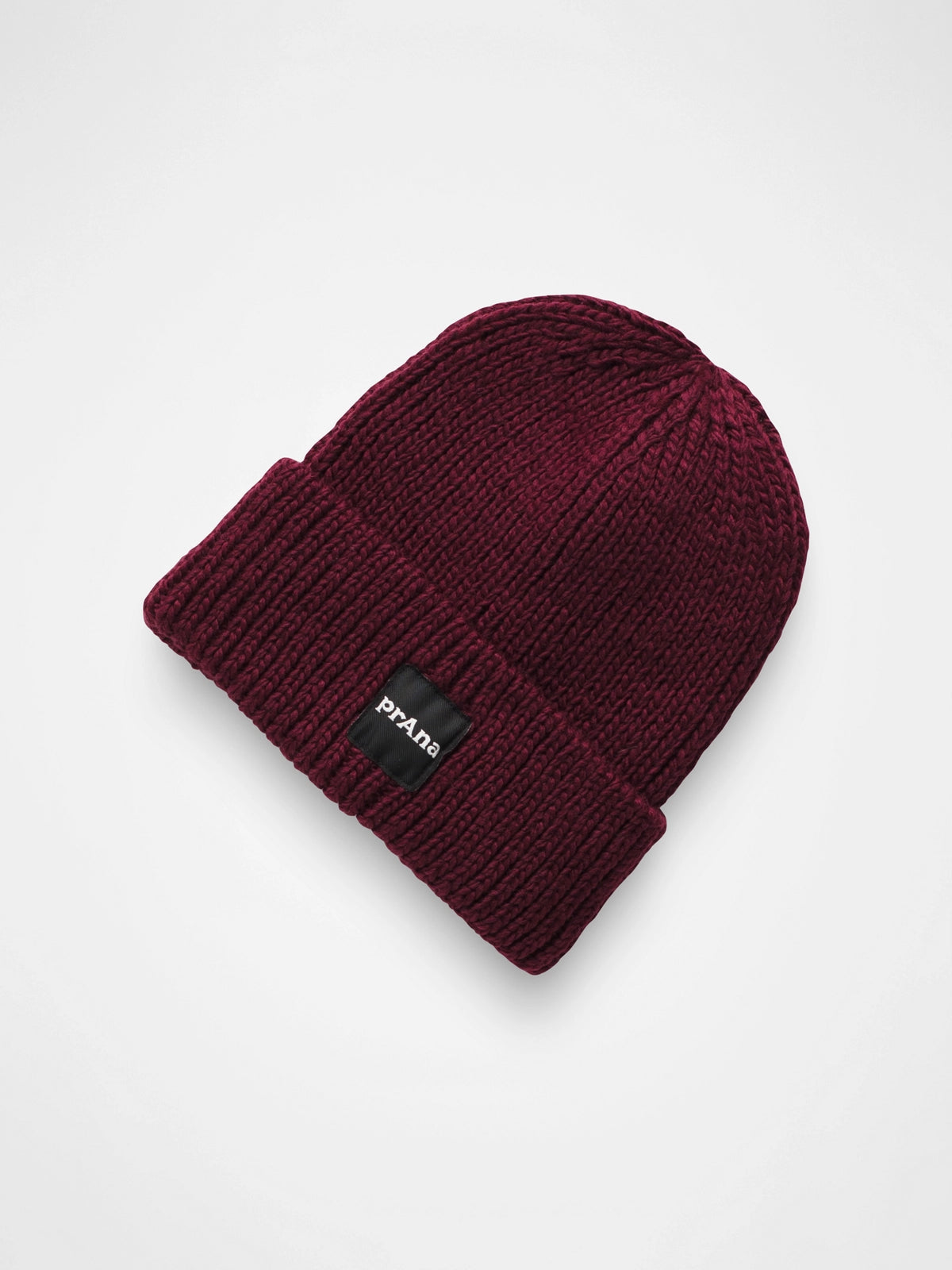 prAna Logo Beanie - Warm Knit Winter Hat for Men & Women - Cozy Fleece Lined Skull Cap - Perfect for Skiing, Snowboarding & Outdoor Activities