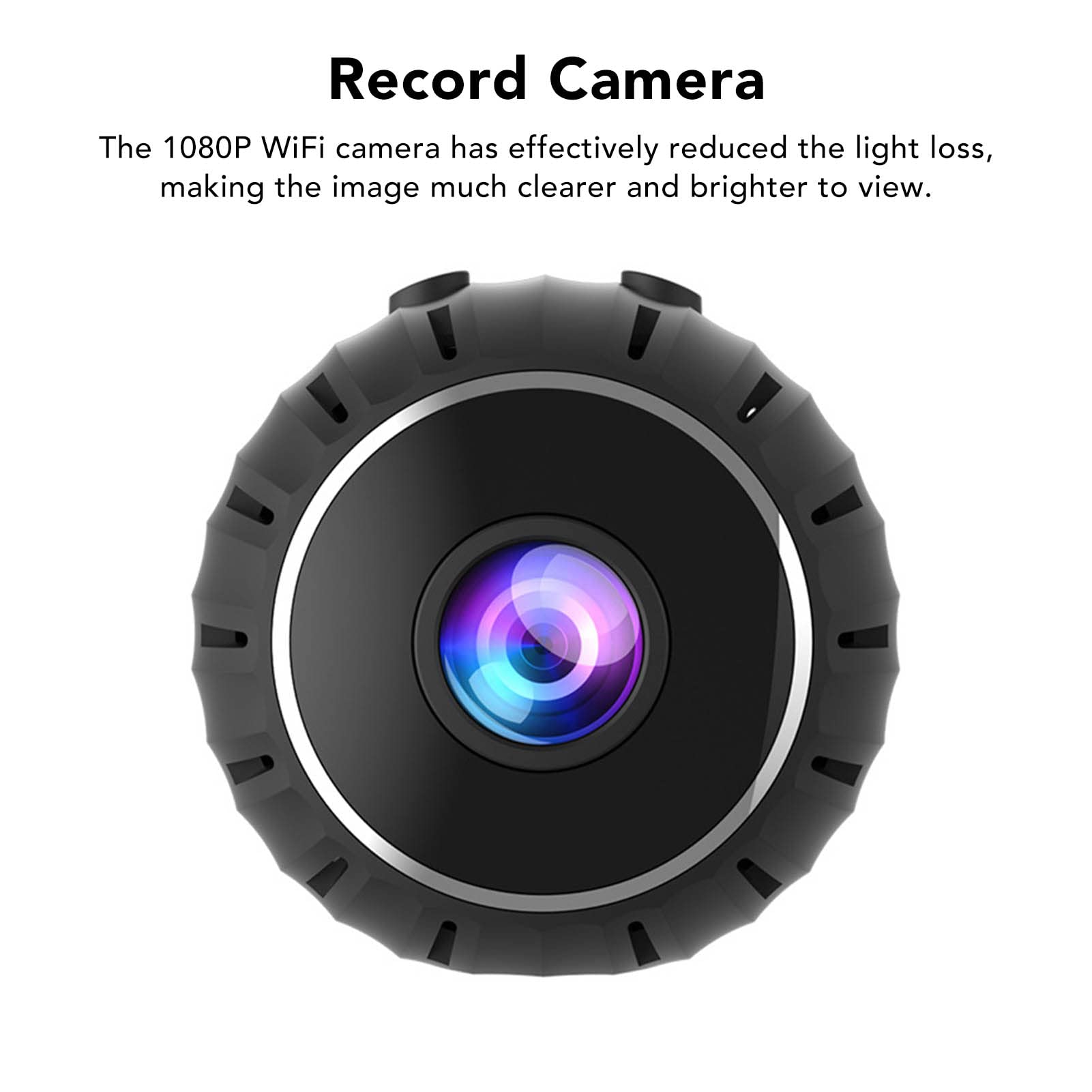 1080P Indoor Wireless Security Camera - Mini ABS Home Surveillance Camera for Baby Monitor, Pet Monitoring & Night Vision (Ideal for Home, Office, Nursery)