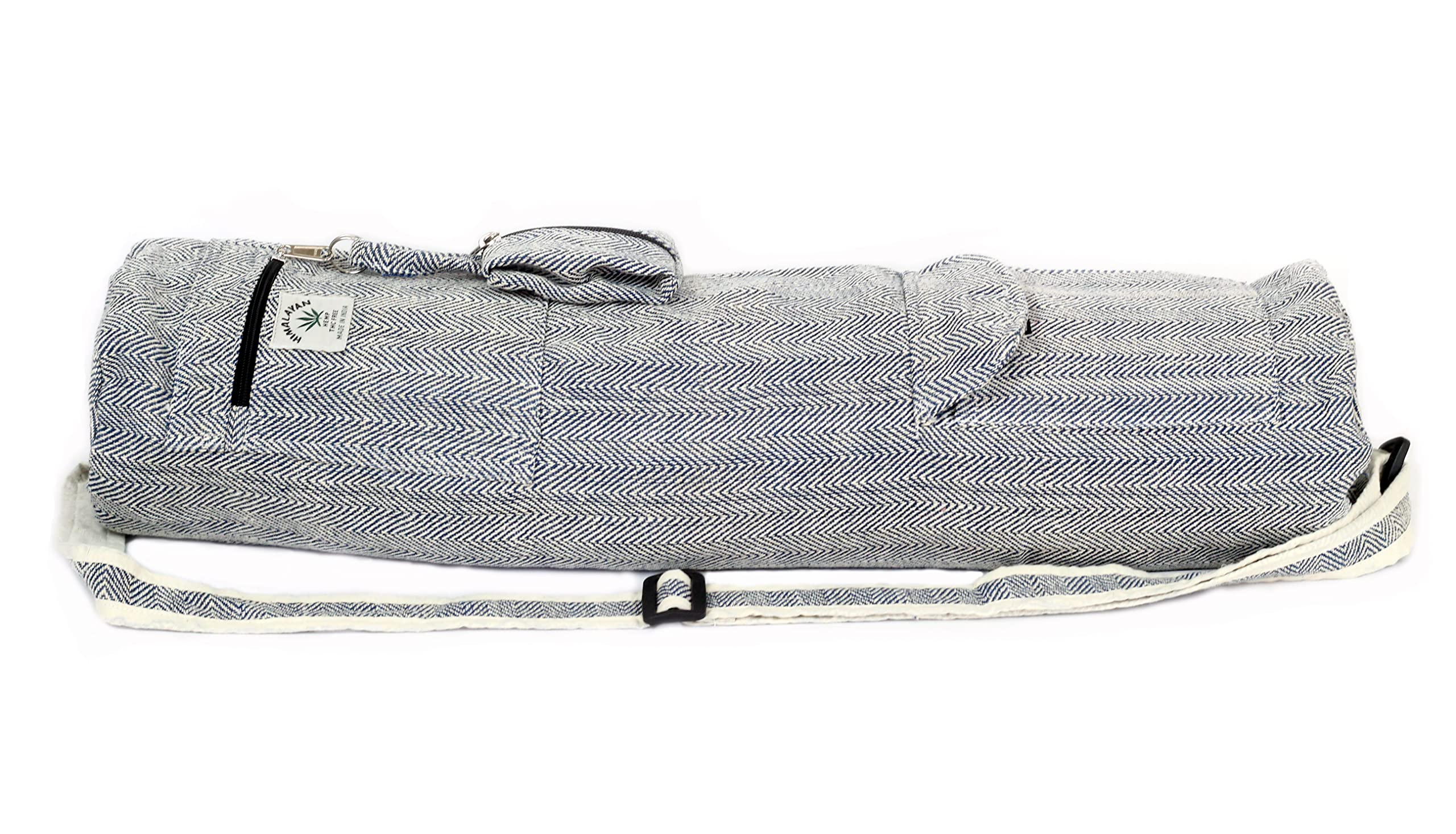 Eco-Friendly Hemp Yoga Mat Bag with Full-Zip - Fits Up to 26 Inch Yoga Mats - Perfect for Yoga, Pilates, Gym & Travel Accessories
