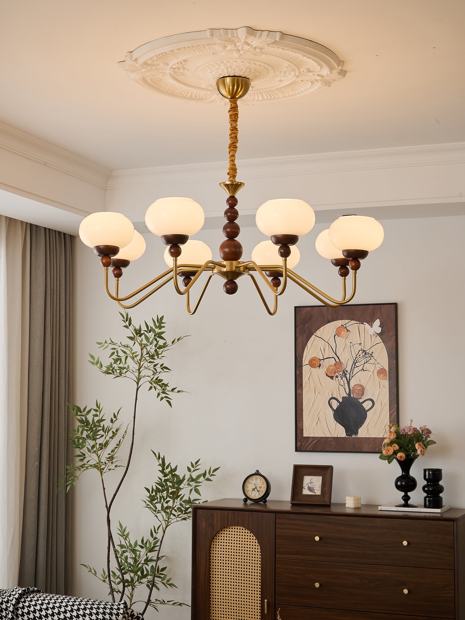 Elegant Bellini Crystal Chandelier - Modern Ceiling Light Fixture for Dining Room, Living Room & Bedroom | Dimmable LED Lighting for Home Decor