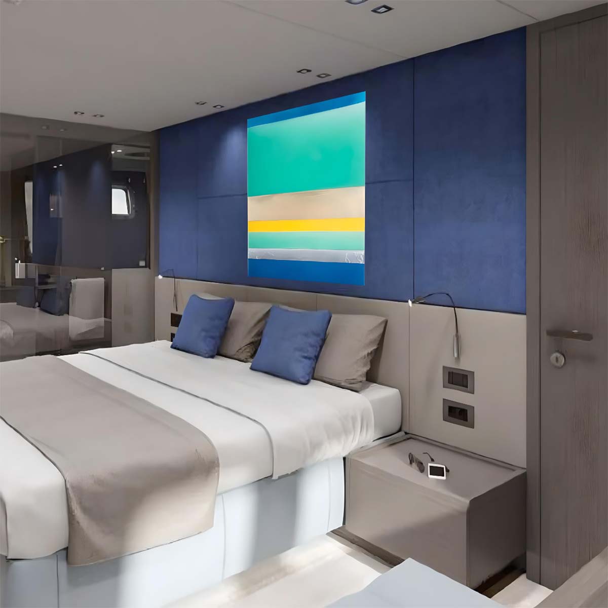 Vibrant Tilted Colored Resin on Aluminum Art Piece - Perfect for Home Decor, Office Accents & Modern Wall Art Displays