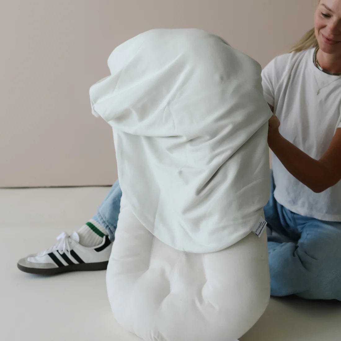Organic Cotton Cover for Snuggle Me Infant Lounger - Soft & Breathable Baby Nest Cushion Protector - Perfect for Nursery, Playtime & Co-Sleeping