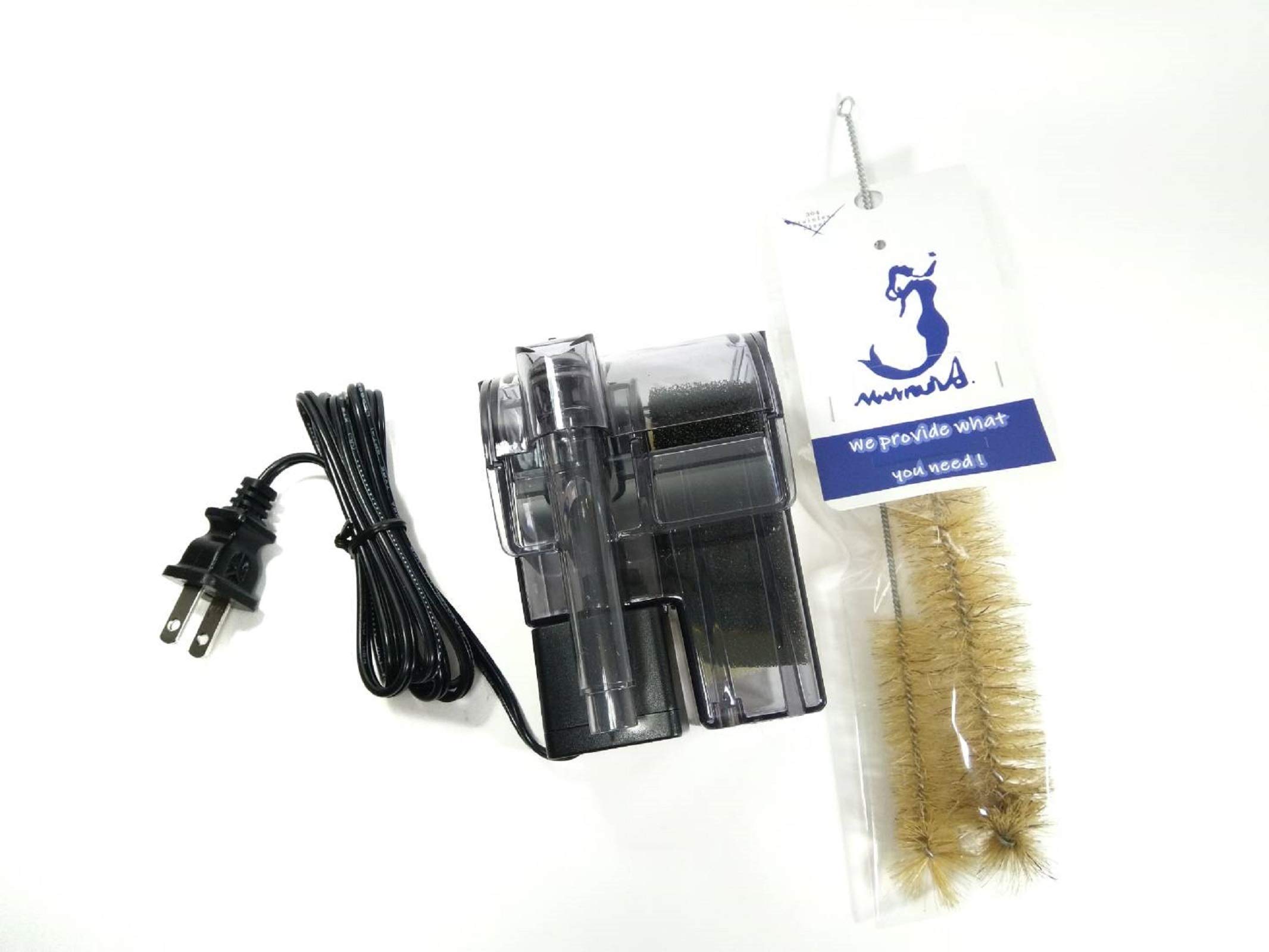 Premium Aquarium Filter Mignon 60 with Stainless Steel Cleaning Brush Set - Perfect for Freshwater & Saltwater Fish Tanks, Turtle Tanks & Aquatic Plant Aquariums