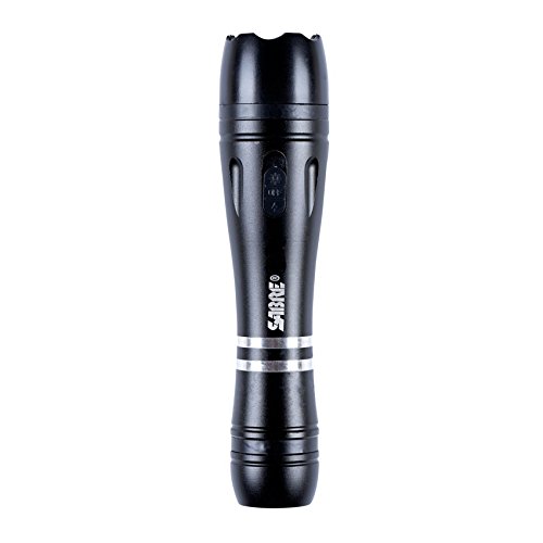 Tactical Stun Gun with LED Flashlight - 2-in-1 Self Defense Weapon | 2.517 µC Charge, 130 Lumen Light, Safety Switch & Belt Holster | Rechargeable for Personal Protection | Perfect for Night Security, Jogging Safety & Home Defense