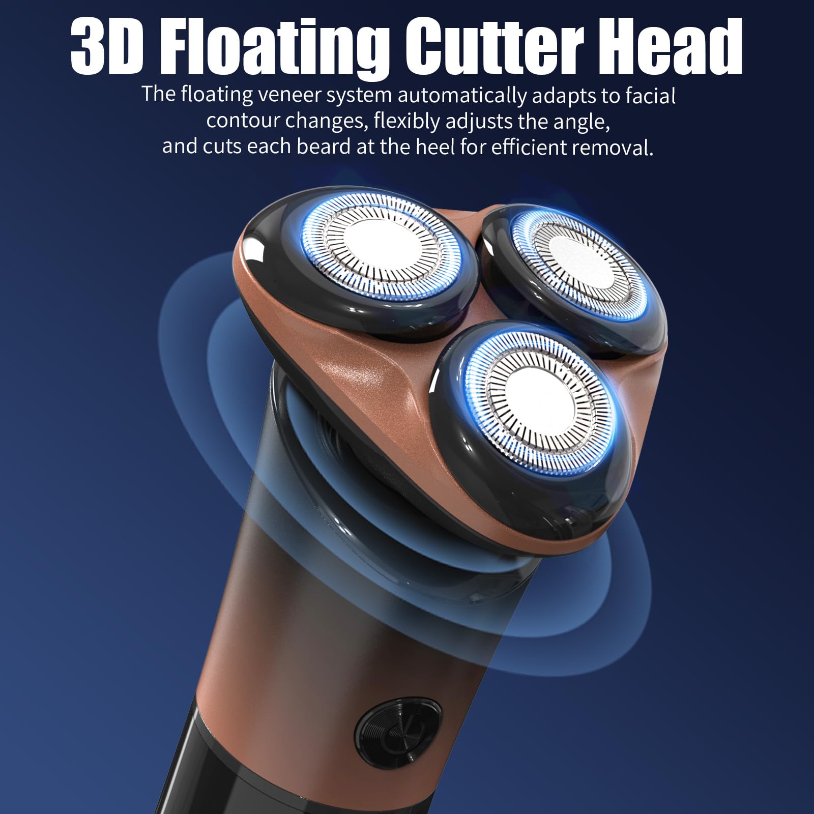 Sejoy Electric Shaver for Men - Rechargeable Cordless Razor with Magnetic Head & Quick Release Blade, Self-Sharpening Technology, IPX6 Waterproof, Long Battery Life - Perfect for Travel, Business Trips & Daily Shaving