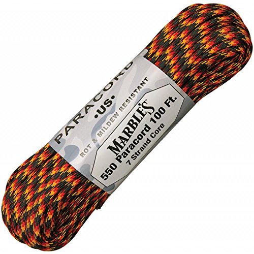 Premium Marbles Parachute Cord - Heavy Duty 550 Paracord for Camping, Hiking & Survival Gear | Perfect for Oktoberfest DIY Crafts & Outdoor Adventures