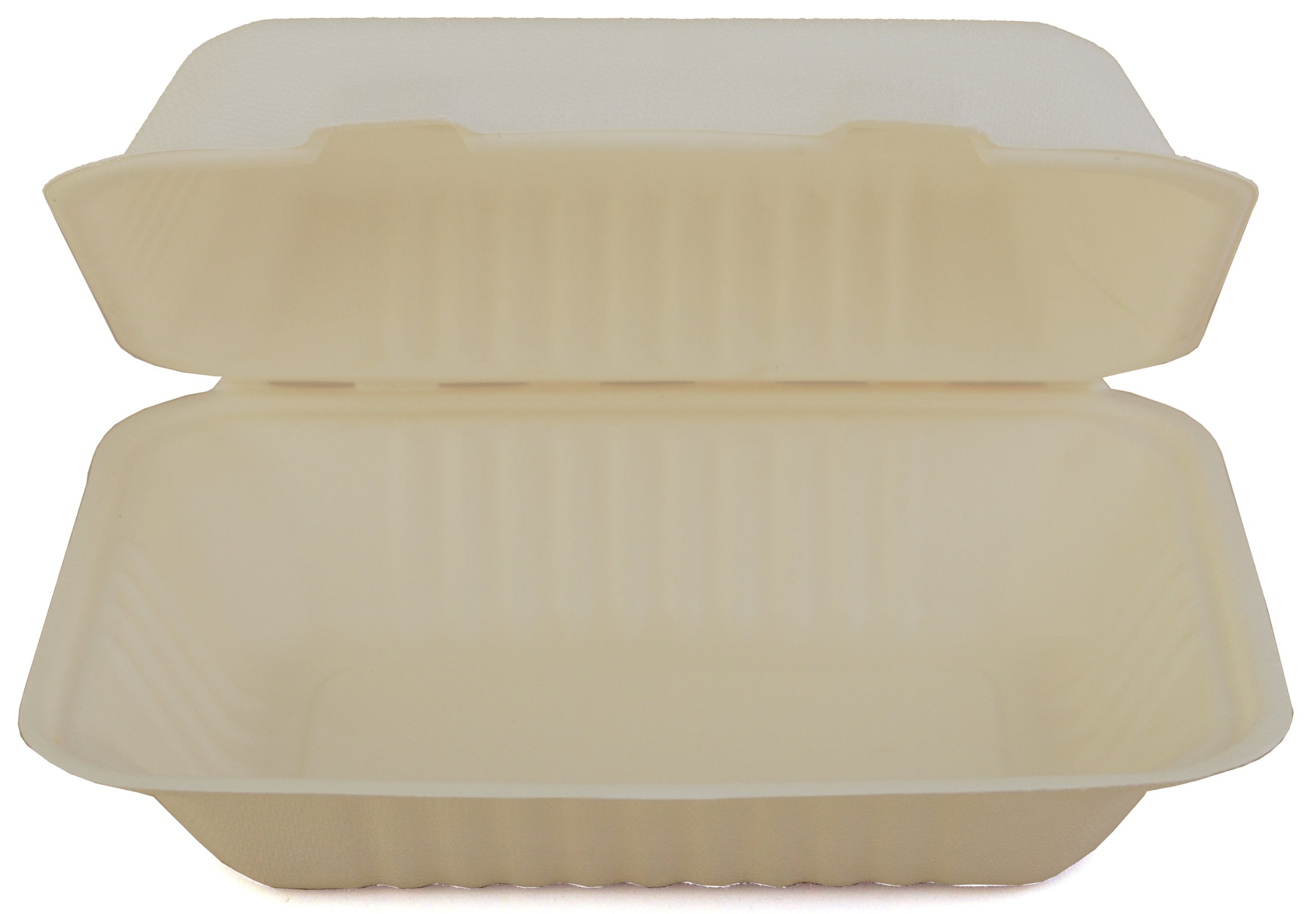 Southern Champion Tray 18946 ChampWare Molded Fiber White Clamshell Food Container - 9
