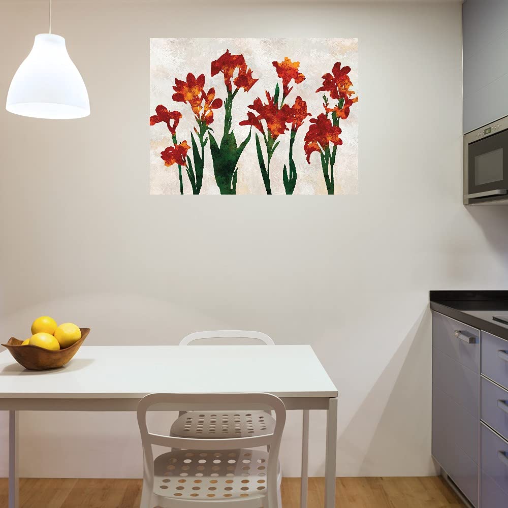 Tania Bello Arnit Bloom Fine Art Canvas Wall Decor - 43x32 Inch Ready to Hang Painting for Living Room, Bedroom, Office & More - Perfect for Home Decor, Housewarming Gifts & Interior Design