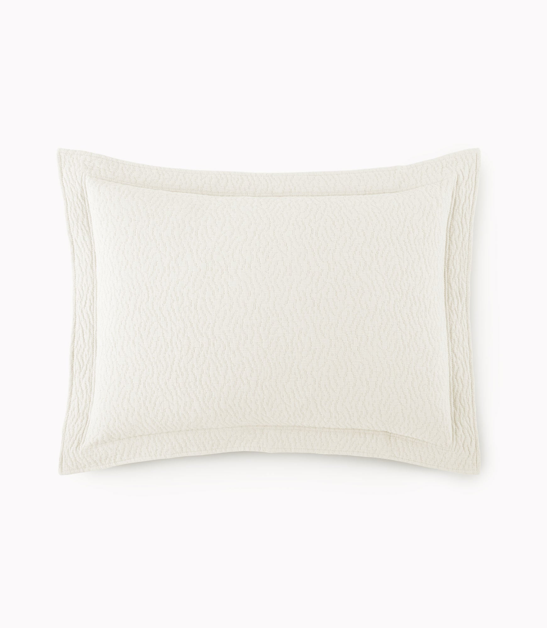 Luxury Mia Matelassé Sham - Premium Quilted Pillow Cover for Bedroom Decor - Elegant Home Textile for Master Bedroom, Guest Room & Hotel Styling