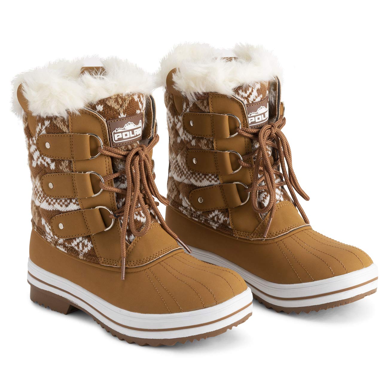 Polar Products Women's Quilted Snow Boots - Waterproof Winter Boots for Snow & Rain - Warm & Comfortable for Outdoor Activities, Hiking & Cold Weather