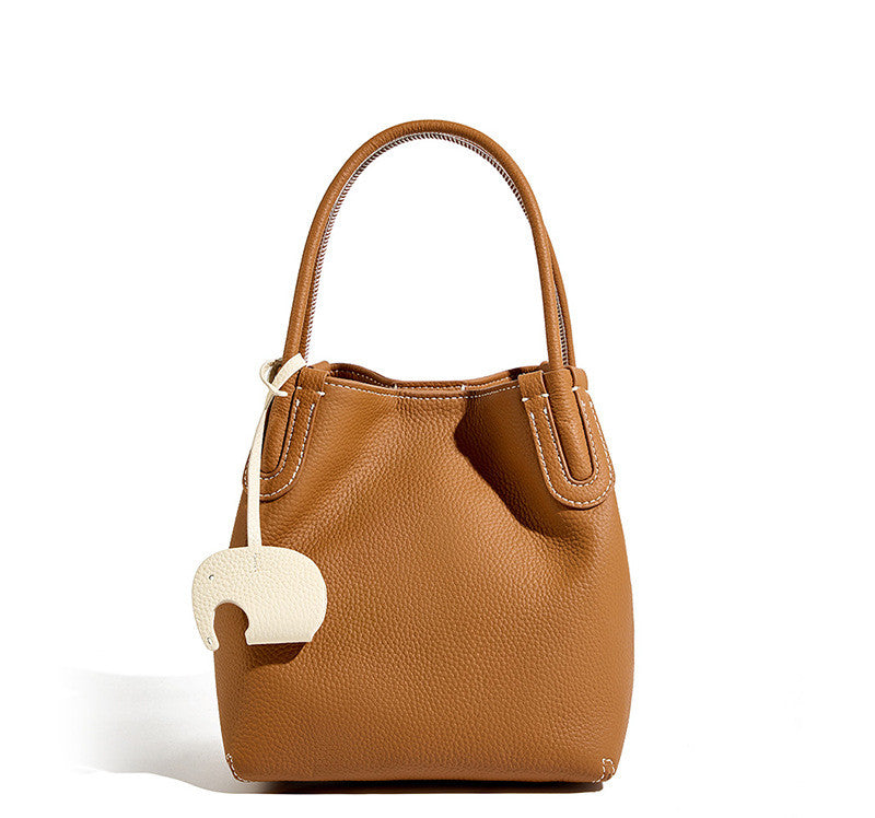 Mini Leather Bucket Bag for Women - Stylish Crossbody Purse with Adjustable Strap - Perfect for Travel, Shopping & Everyday Use