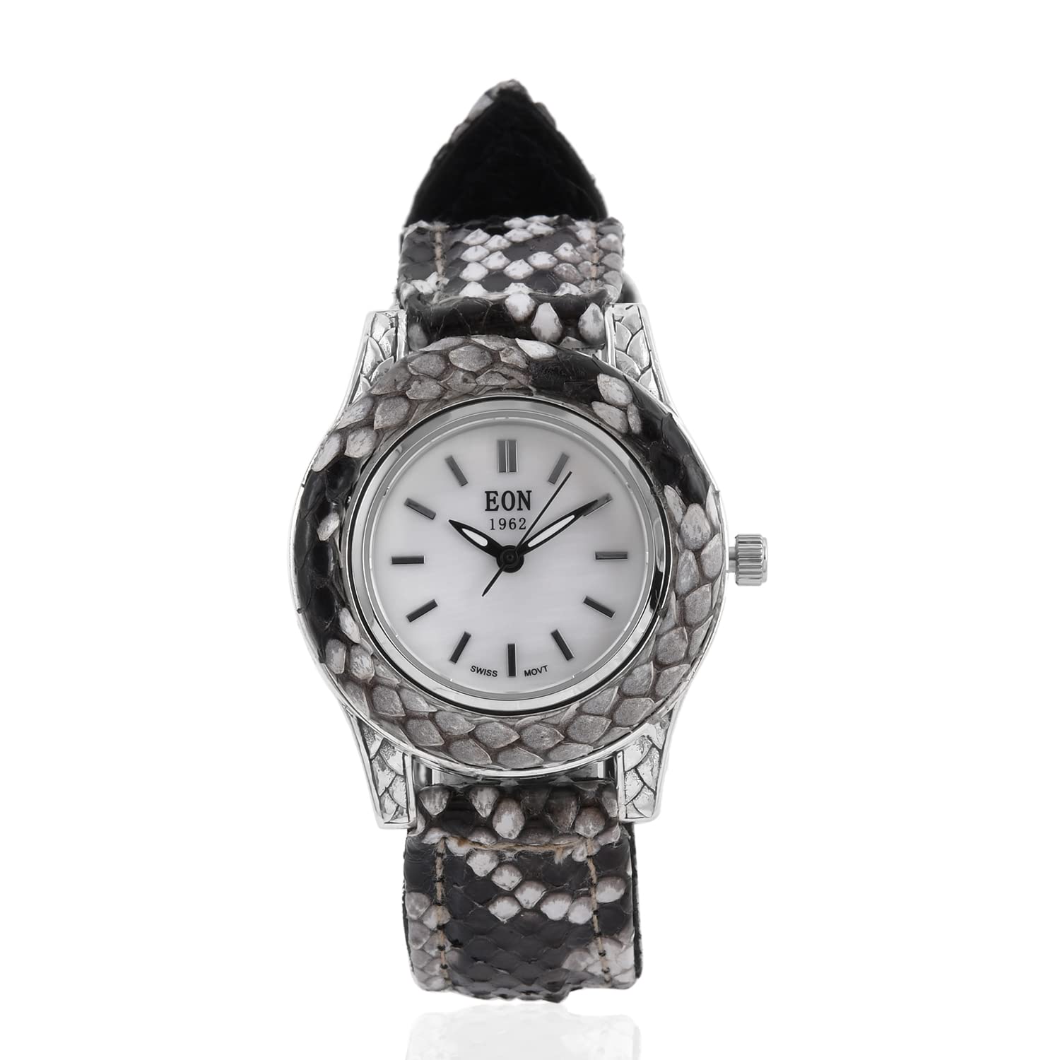 Shop LC Bali Legacy EON 1962 Movement Sterling Silver Women's Watch with 100% Genuine Leather Strap - Elegant Timepiece for Everyday Wear, Office & Special Occasions