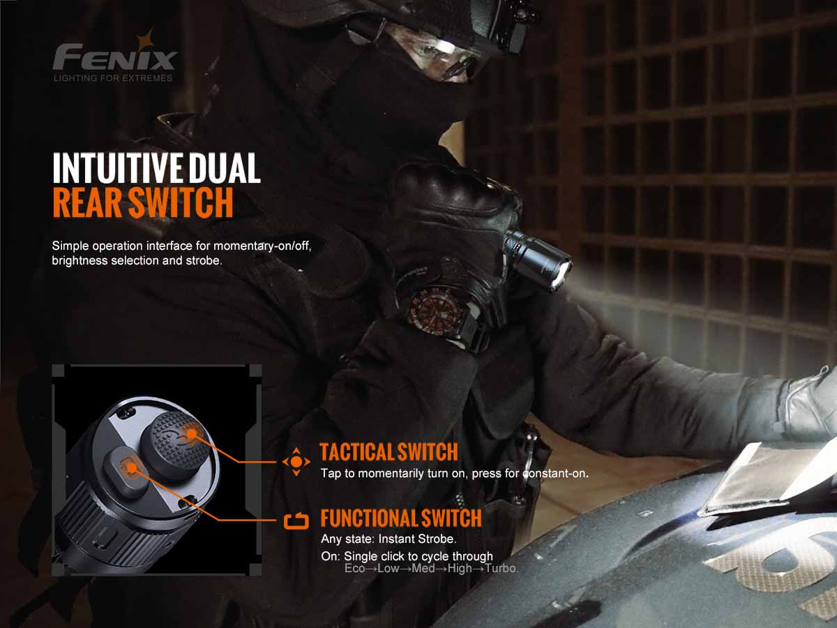 Fenix TK20R V2.0 Tactical Flashlight - 3000 Lumens, Rechargeable, Special Edition Engraved Design for Outdoor, Camping, Hiking & Emergency Use