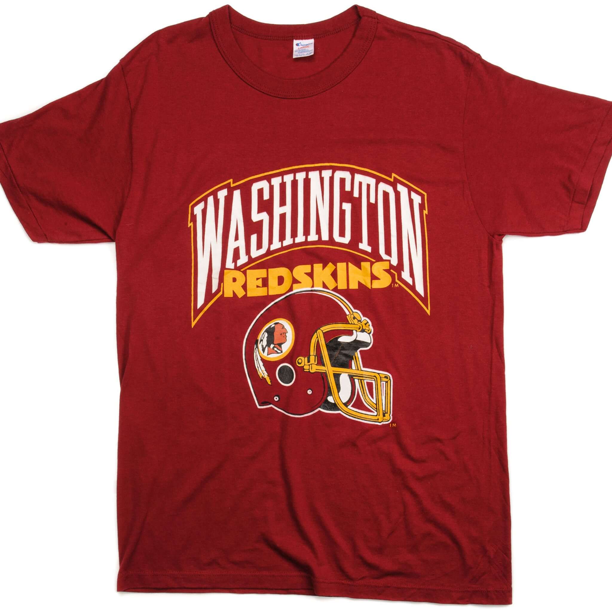 Vintage Champion NFL Washington Redskins T-Shirt 1980s Retro Football Jersey - Medium Size 100% Cotton Made in USA - Perfect for Game Day, Sports Collectors and Vintage Fashion Lovers