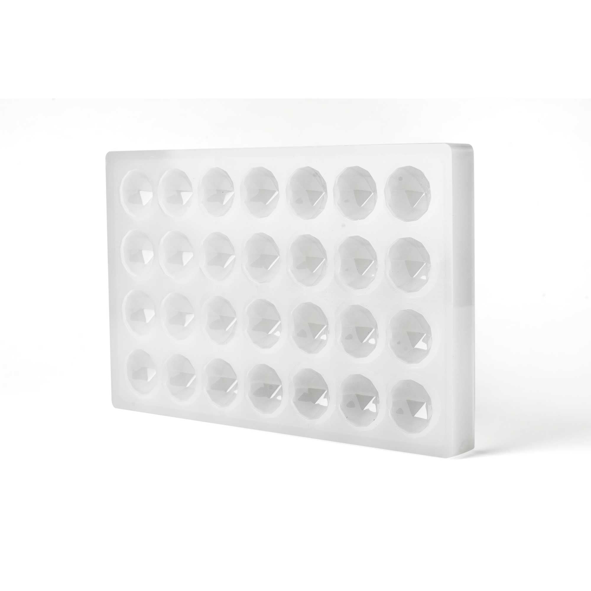 Premium Diamond-Shaped Truffle Chocolate Mold for Baking - Perfect for Valentine's Day, Weddings & Holiday Desserts