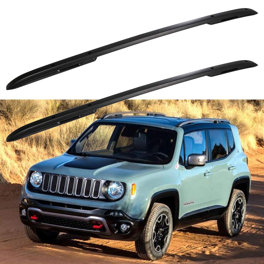 ECCPP Roof Rack Side Rails for Jeep Renegade 2015-2019 | Heavy Duty Rooftop Cargo Carrier for Luggage, Canoe, Kayak | 165LBS Max Load | Perfect for Road Trips, Camping & Outdoor Adventures