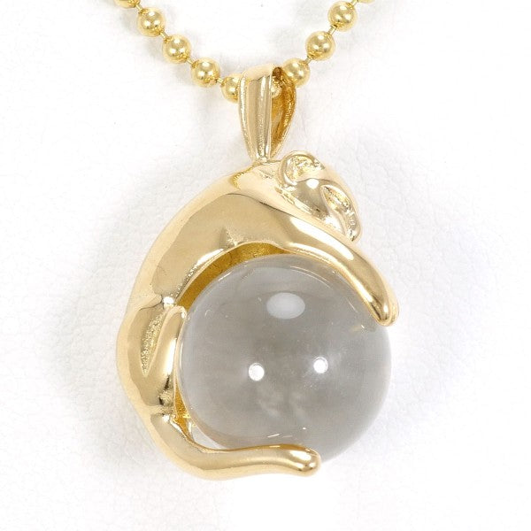 18K Yellow Gold Quartz Necklace for Women - Elegant & Durable Jewelry Gift for Birthday, Anniversary, Valentine's Day - Perfect for Everyday Wear & Special Occasions