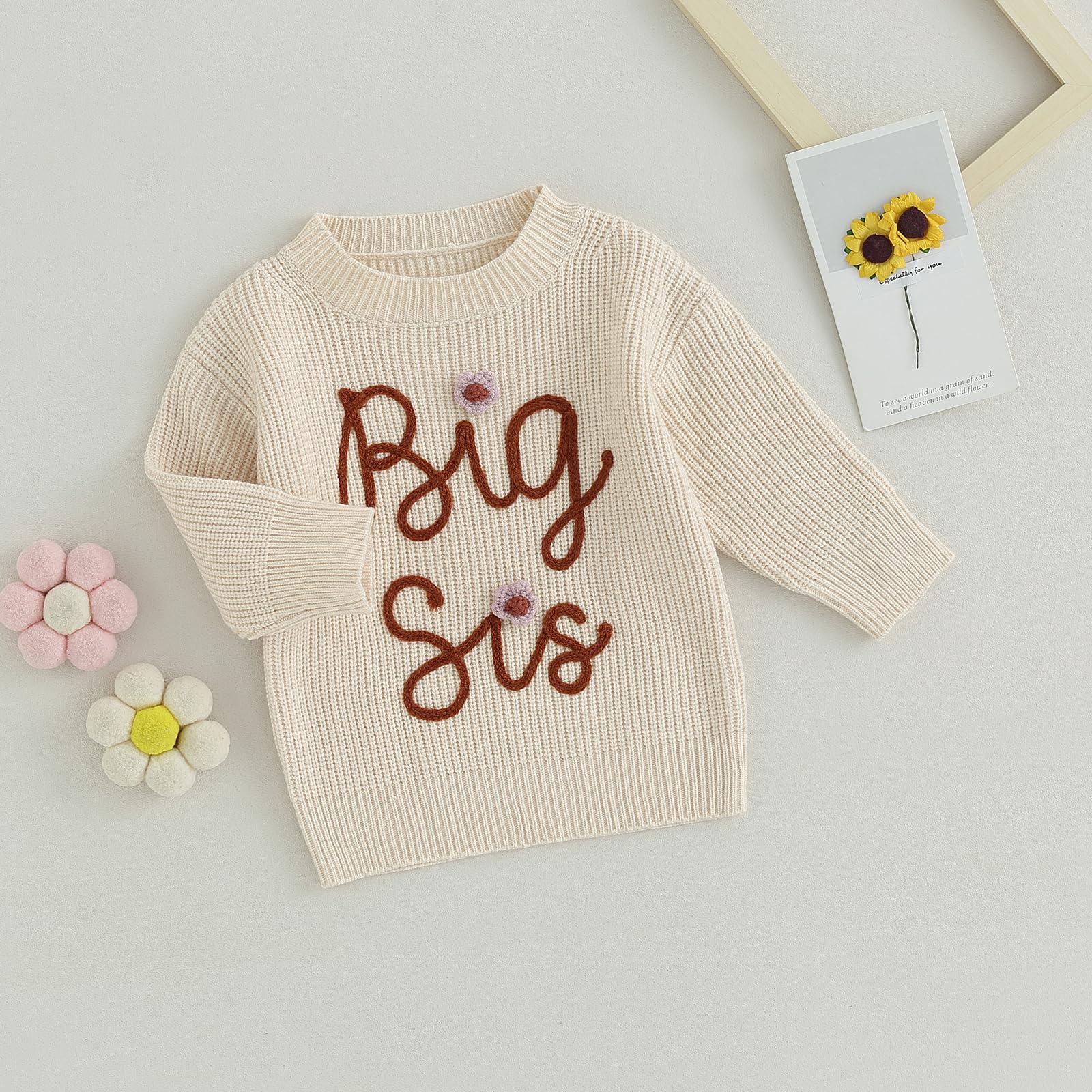 Matching Sister Outfits - Embroidered Baby Romper Jumpsuit for Fall Winter Playdates