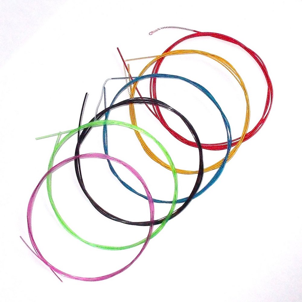 Premium 4th D Multi-Colored Nylon Classical Guitar Strings Set - Normal Tension, Color-Coated Copper Wound - Perfect for Beginners, Performances & Studio Recording