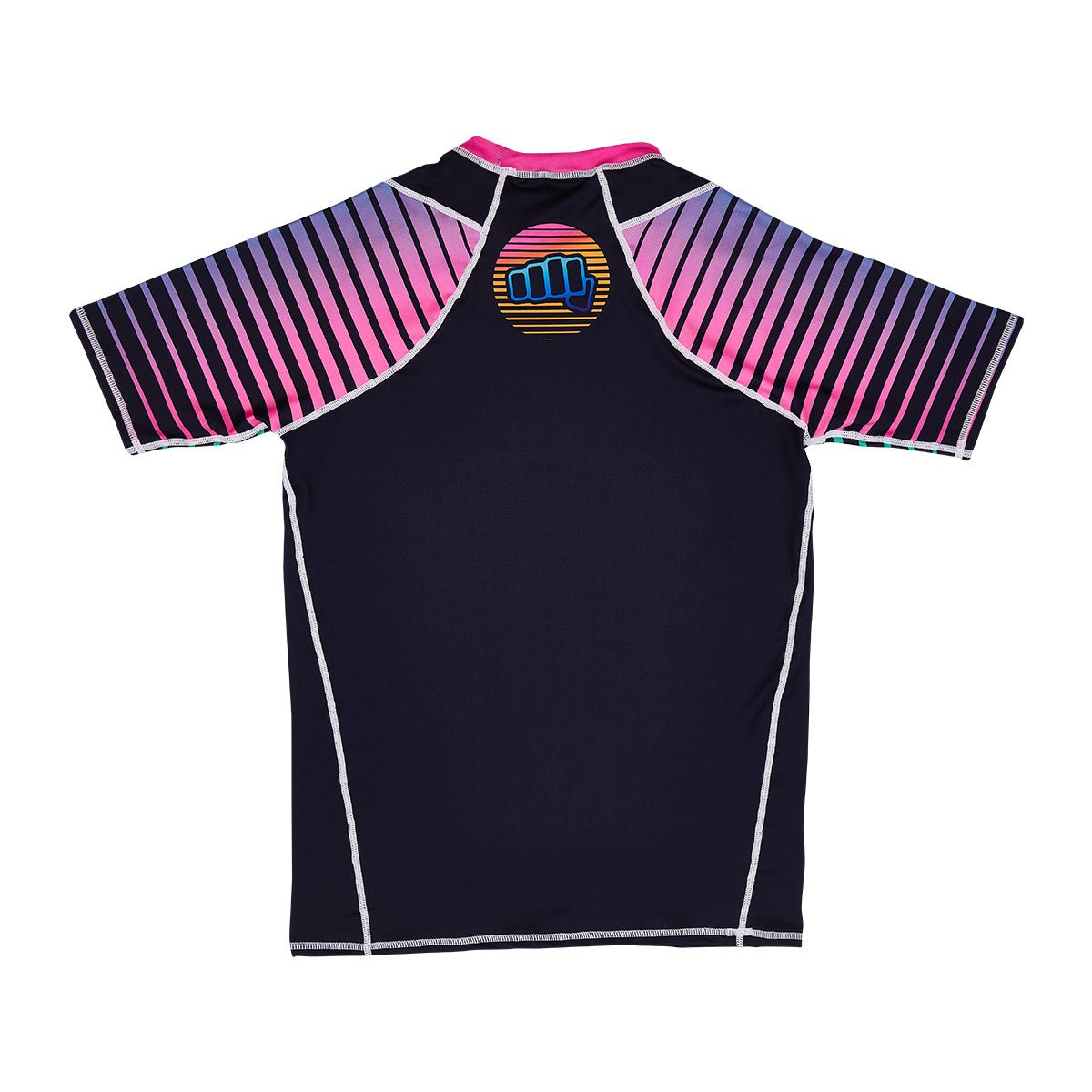 Yes Sensei Short Sleeve Rash Guard - UPF 50+ Sun Protection, Quick Dry Swim Shirt for Men - Perfect for Surfing, Swimming, Beach & Water Sports