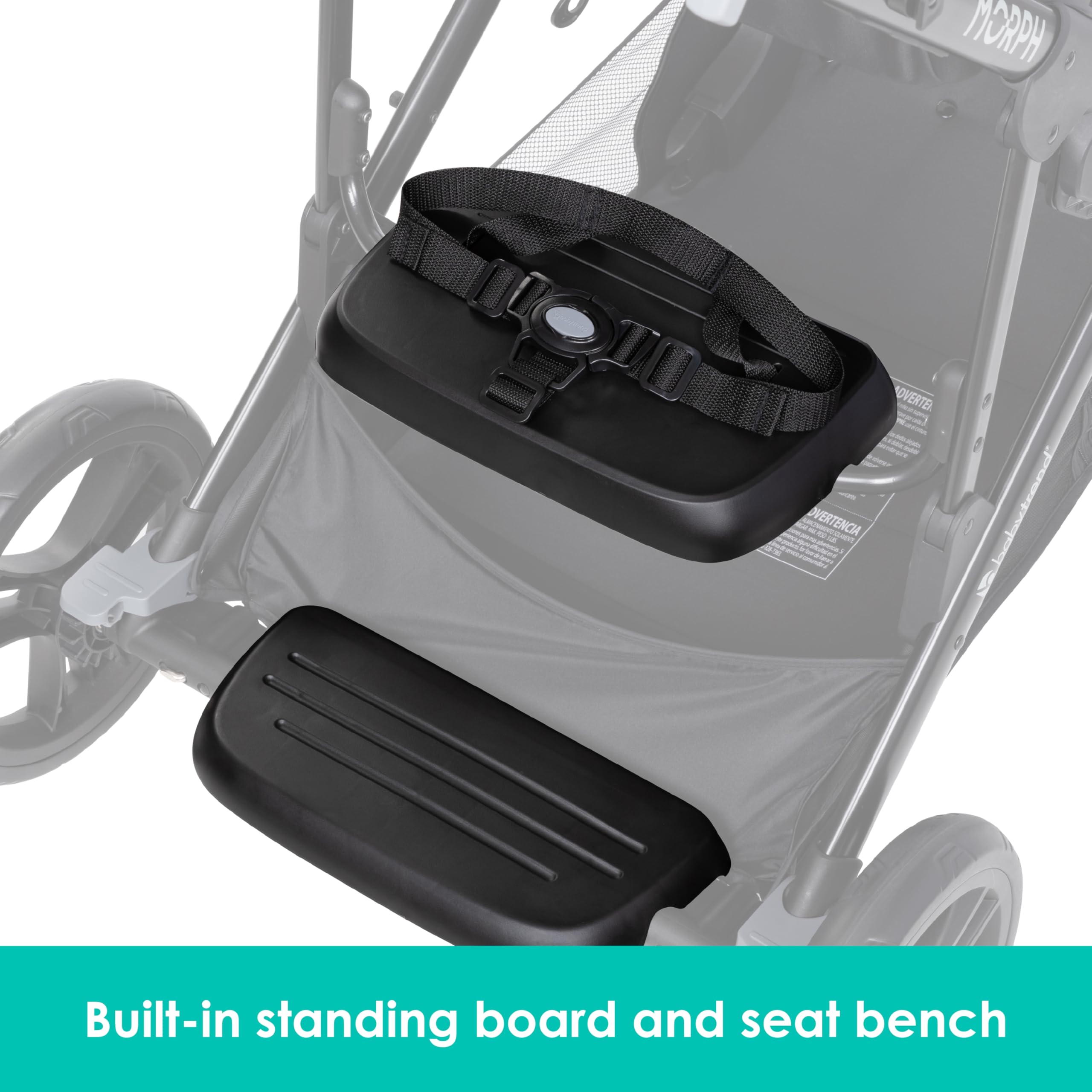 Baby Trend Morph Single to Double Modular Stroller - Convertible Lightweight Stroller for Twins or Infant, Dash Grey | Perfect for Travel, Shopping & Daily Walks