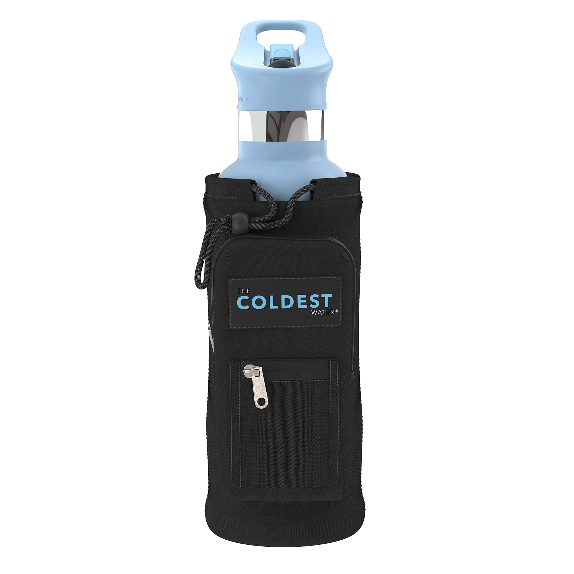 Coldest Universal Bottle Holder - Stroller & Bike Cup Holder with Large Caliber Design, Black - Perfect for Outdoor Adventures, Commuting, and Daily Use